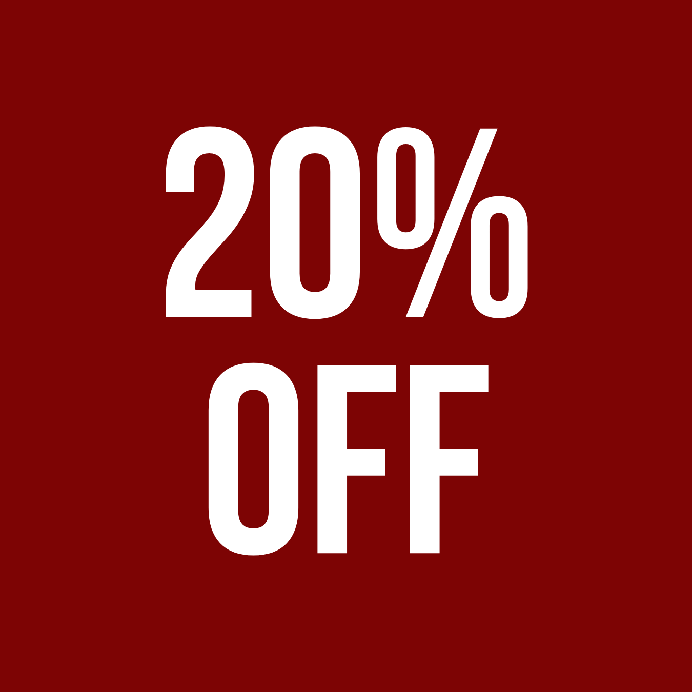 20% OFF