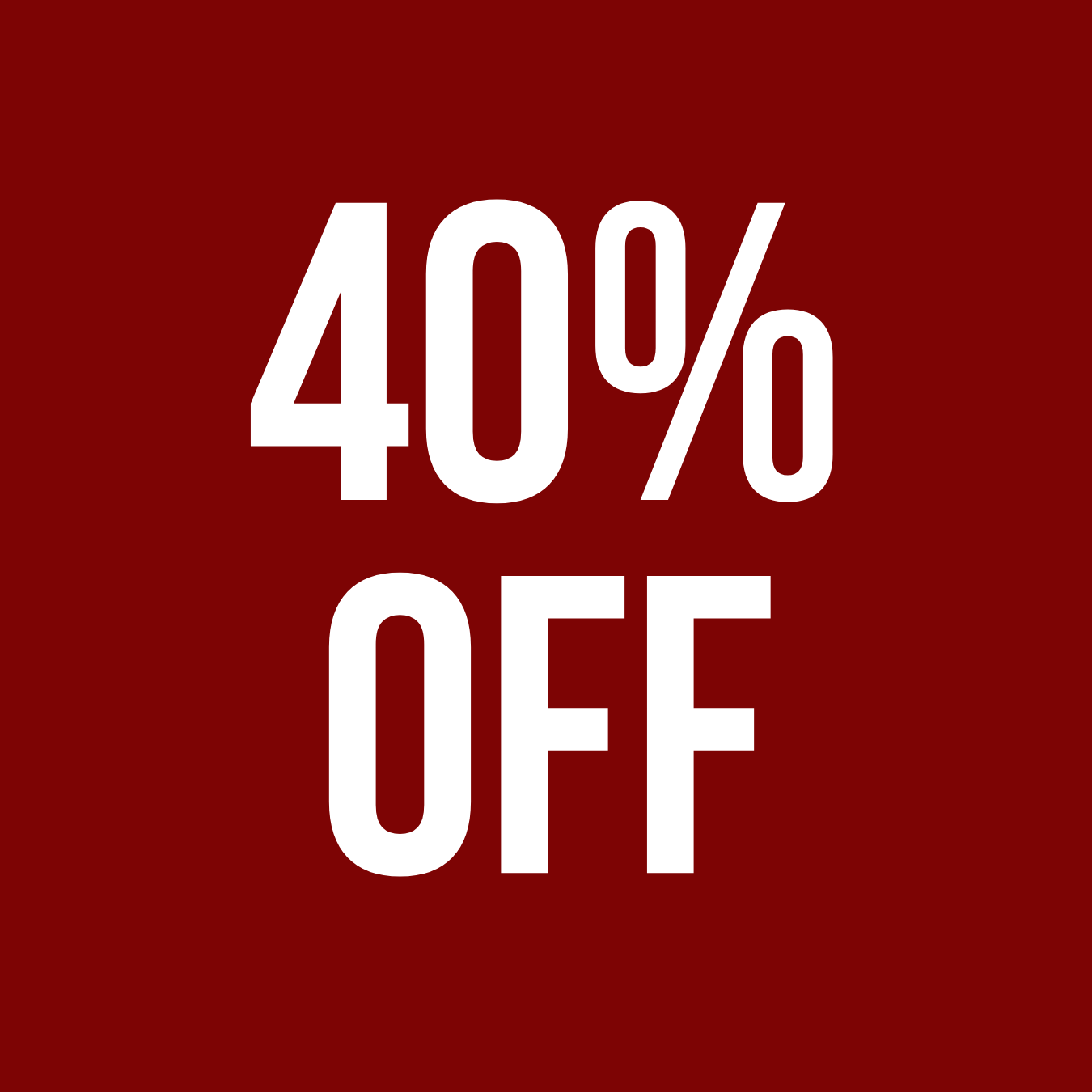 40% OFF