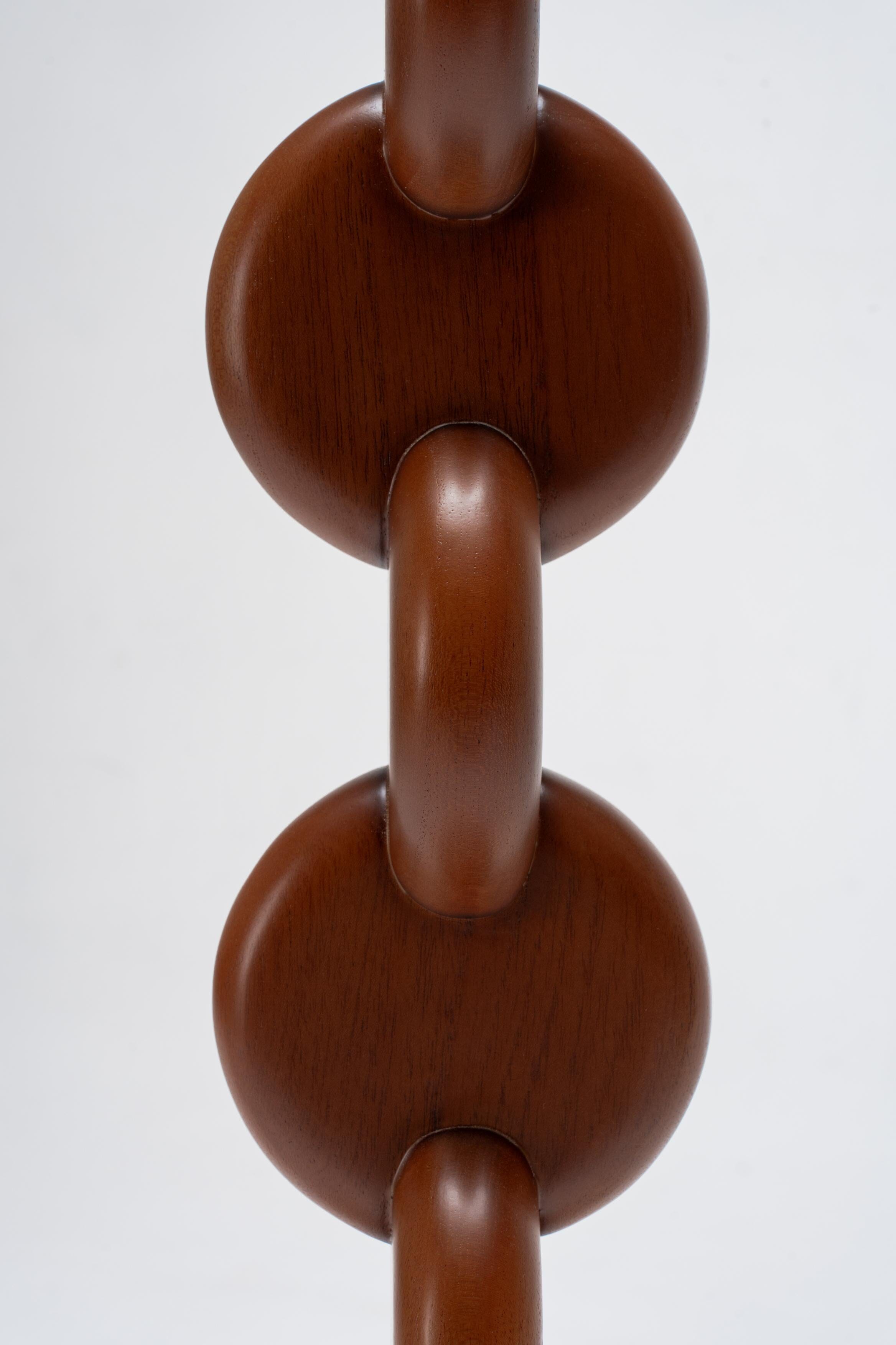 large floor lamp with wood