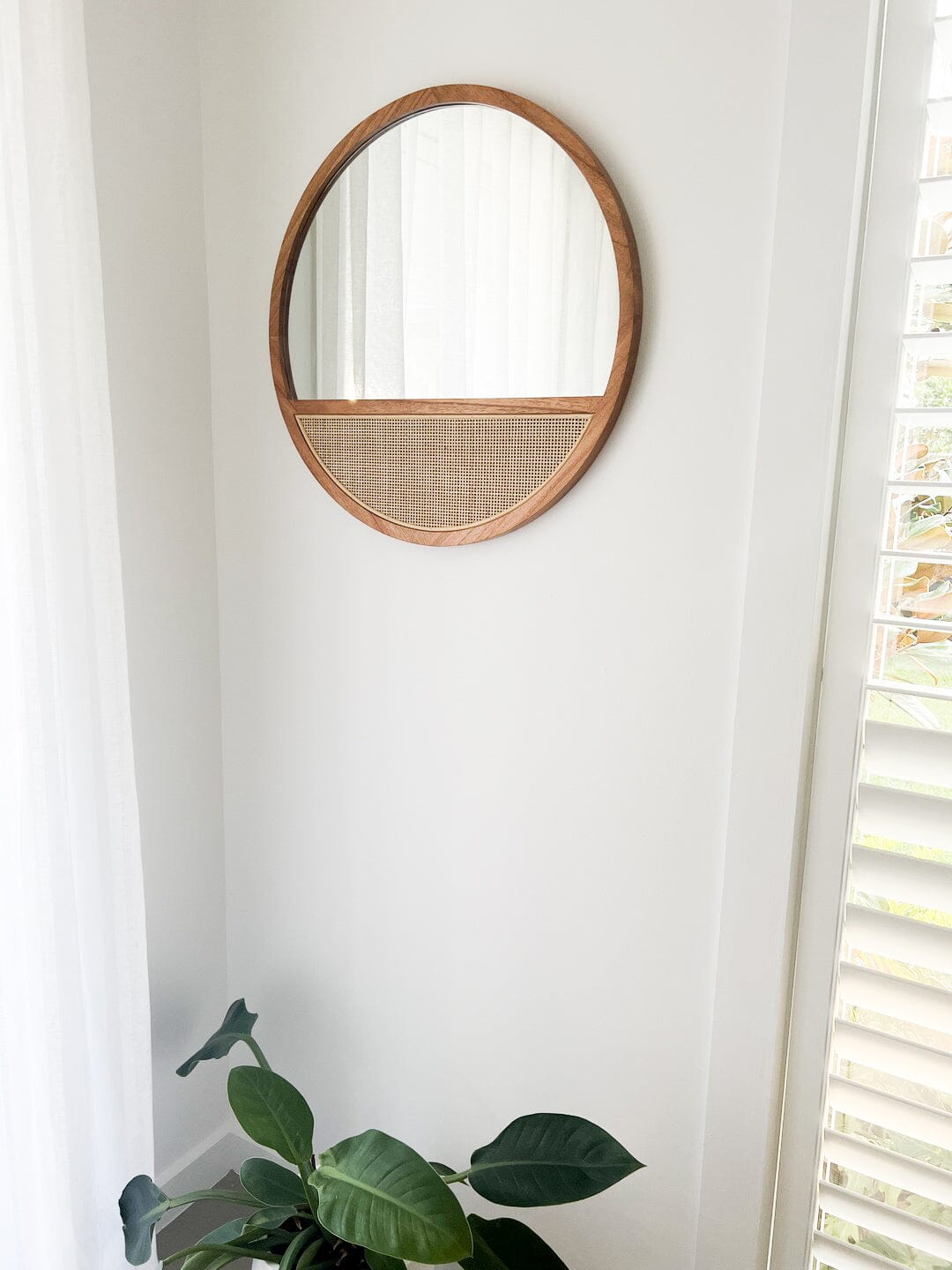 Bobbi Wall Mirror - rattan house decor - Larkwood Furniture