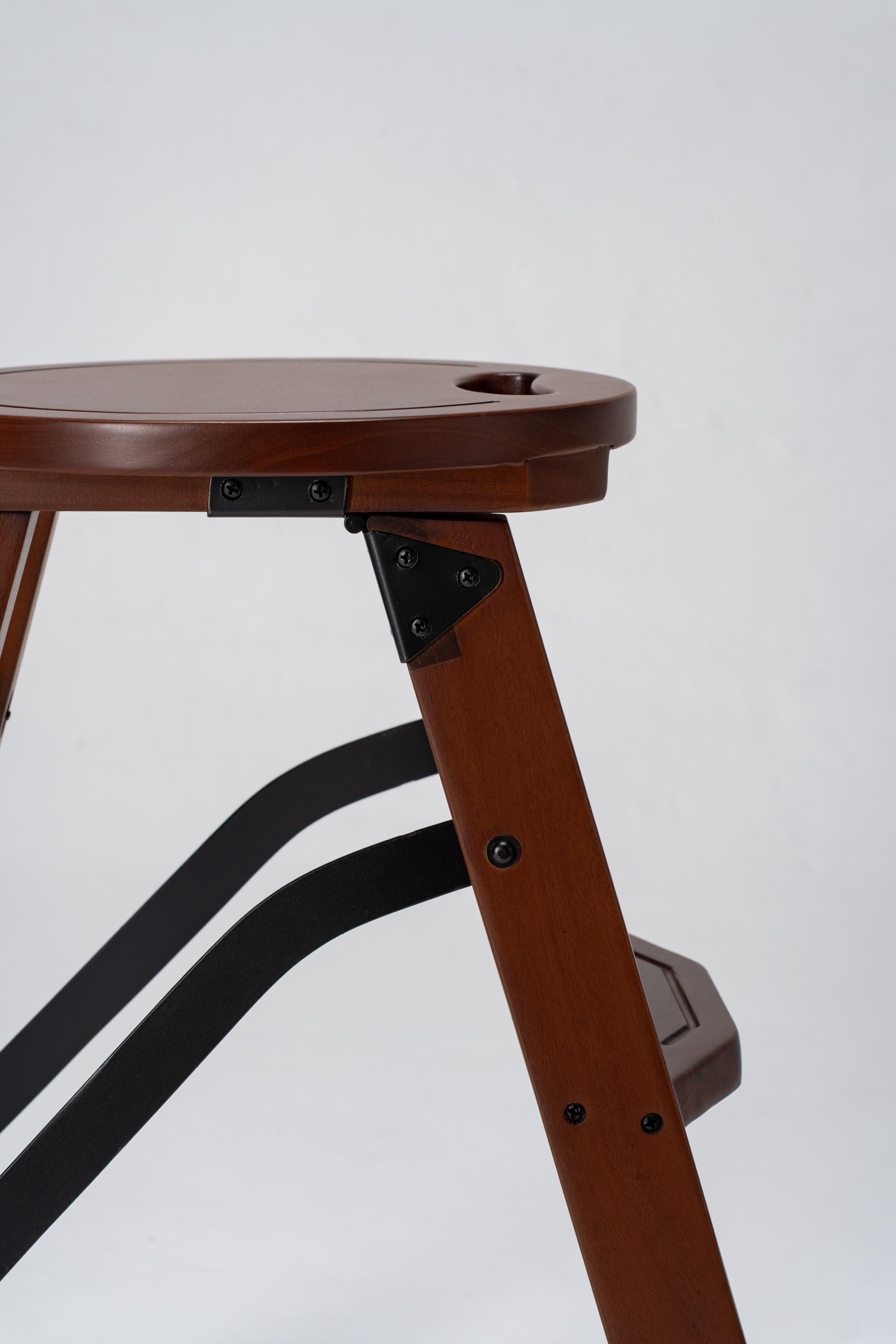 Bravo Stool | Step Ladder | Mahogany & Teak - Classic Collection
