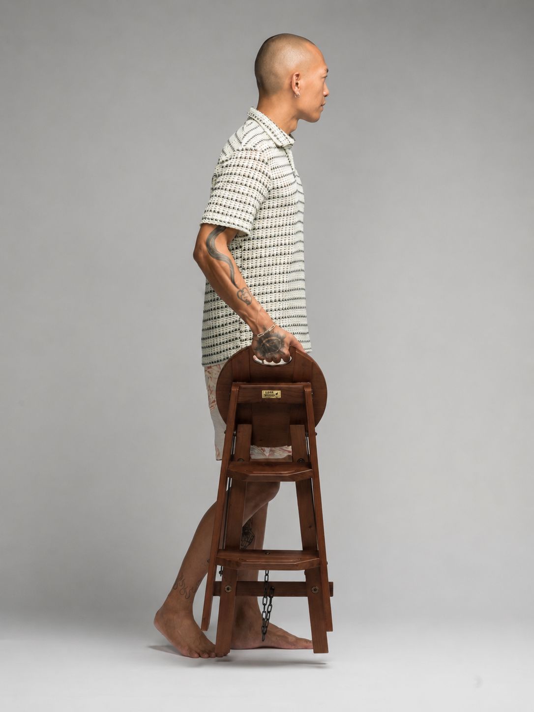 Bravo Stool | Step Ladder | Mahogany & Teak - Classic Collection
