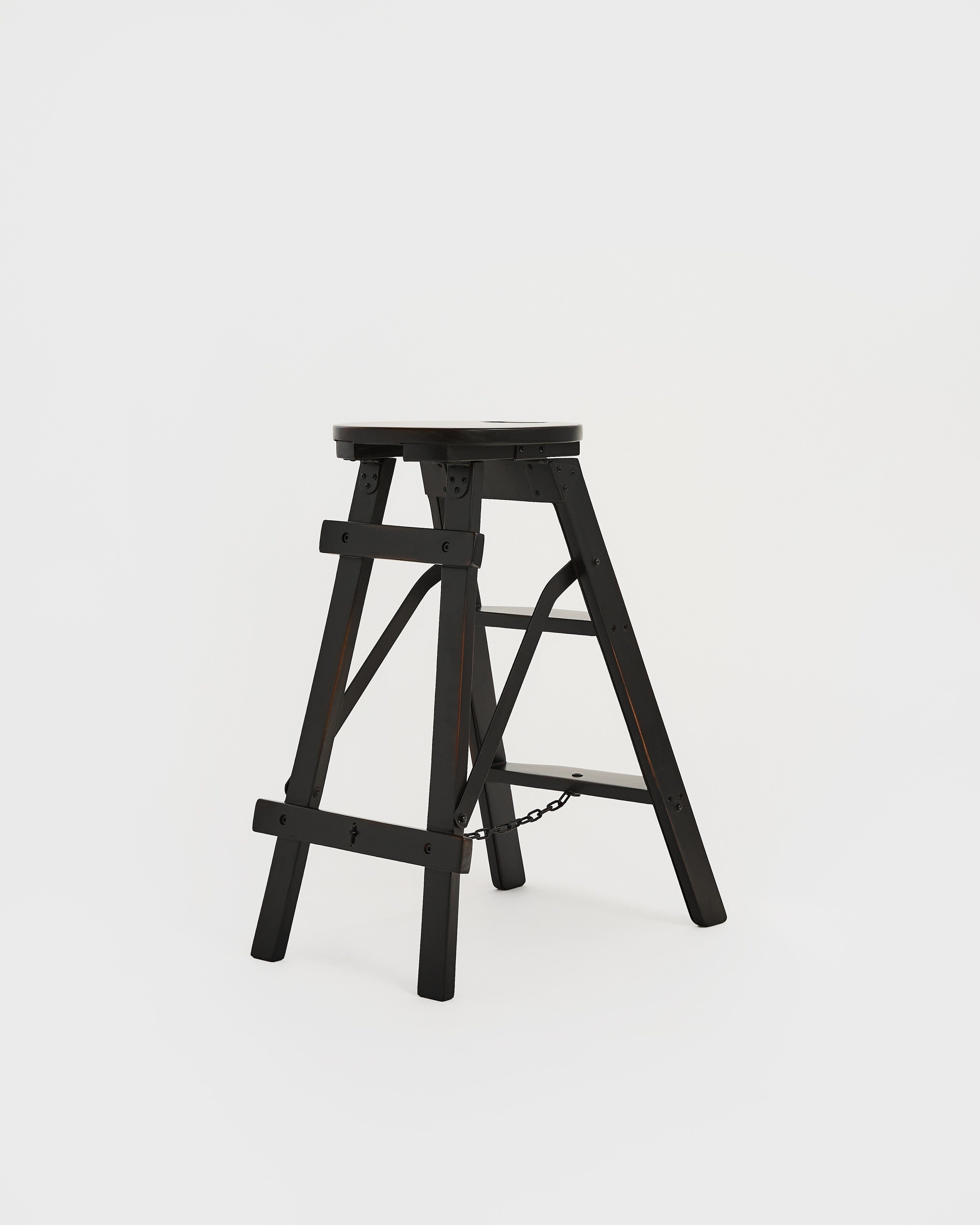 Bravo Step Ladder - step Stool - Wooden Step Ladder - Step Ladder - Teak - Mahogany - Larkwood Furniture