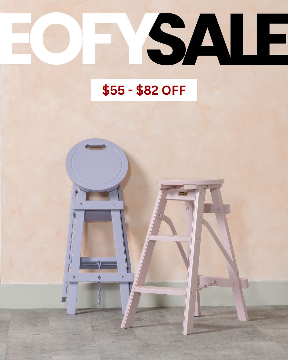 Bravo Stool | Step Ladder | Mahogany & Teak - Subtle Shades