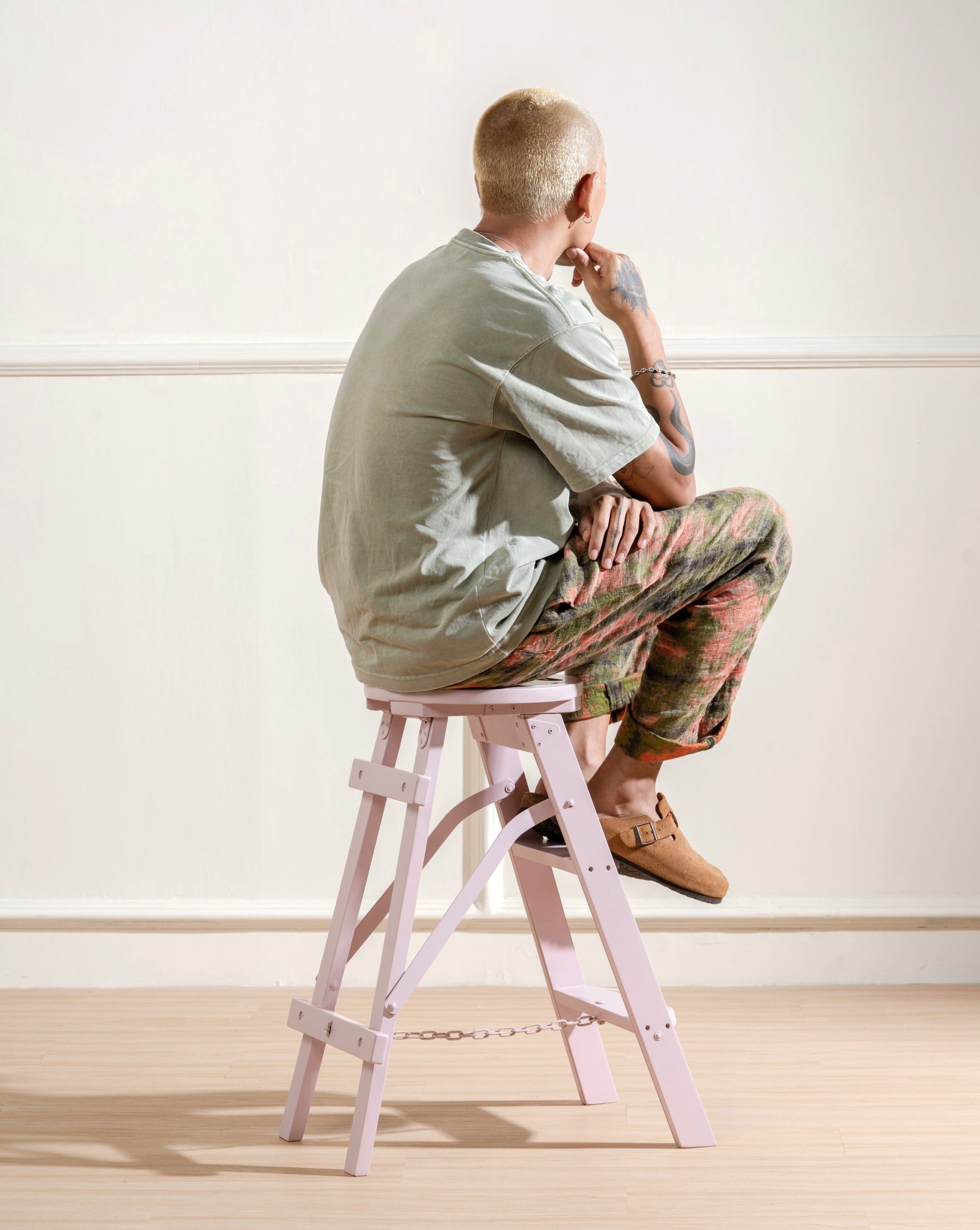 Bravo Step Ladder - Wooden Stool - Larkwood Furniture