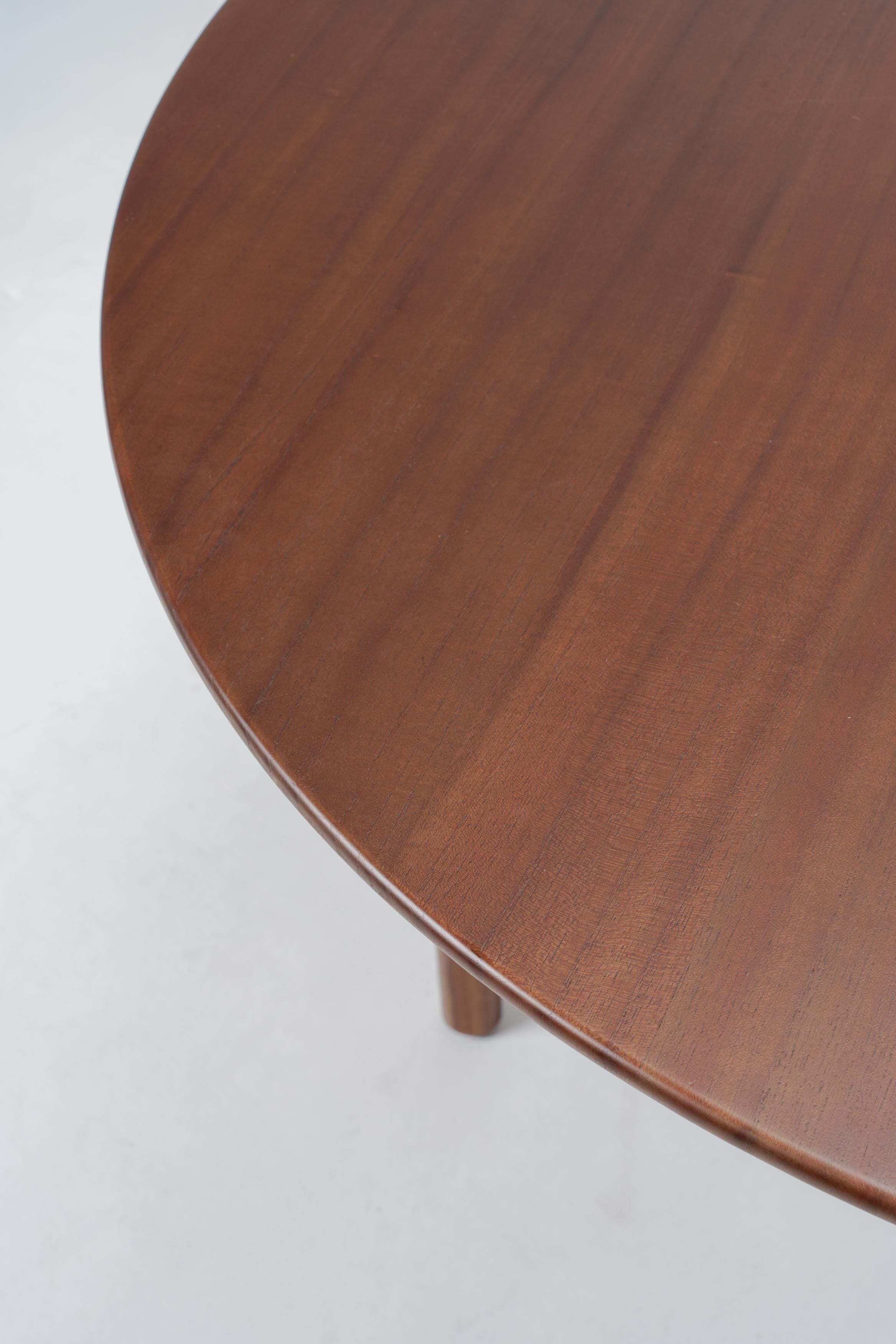 dark solid wood, 4 seater dining table