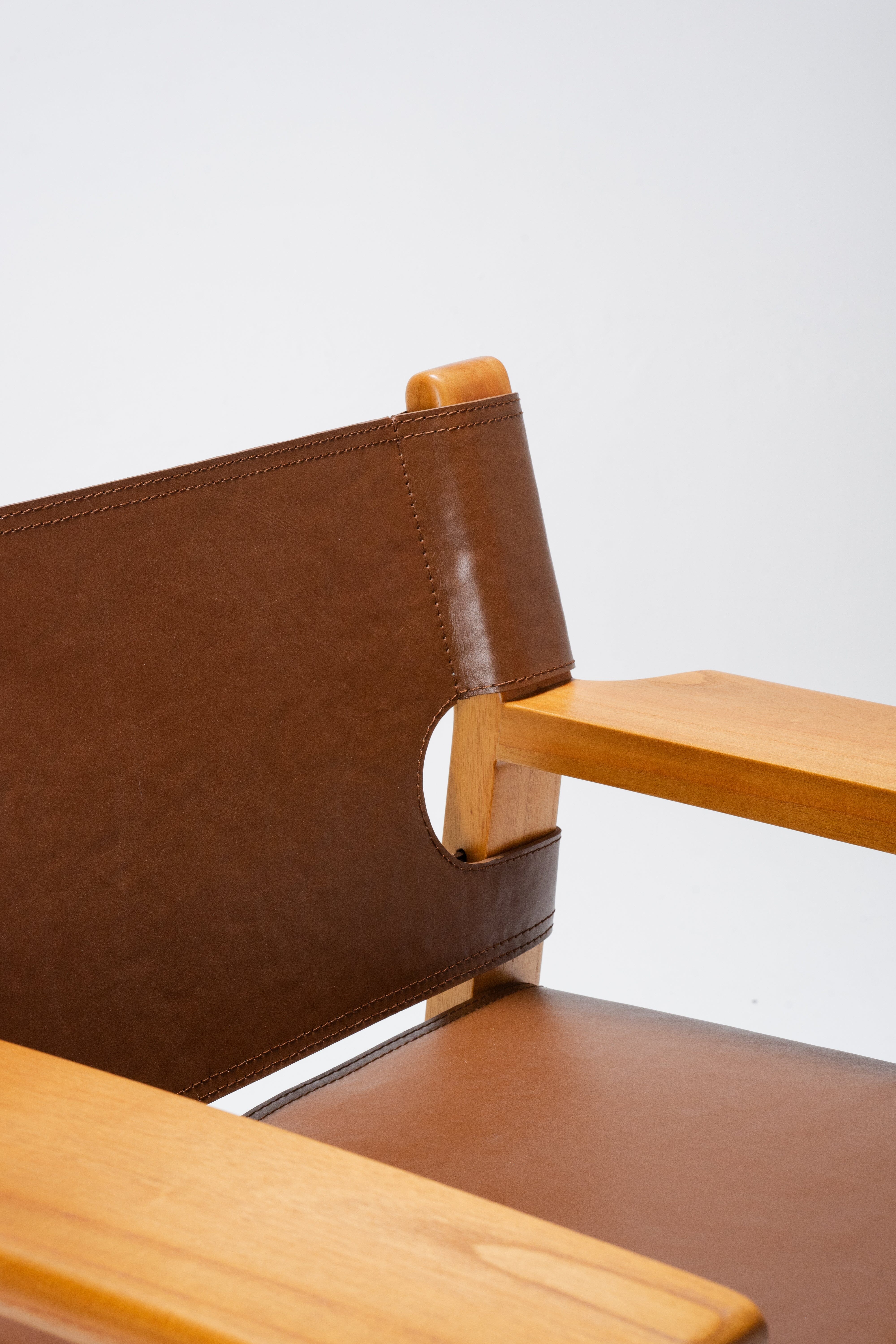 Castille Relaxing Armchair - tan leather armchair - Larkwood Furniture