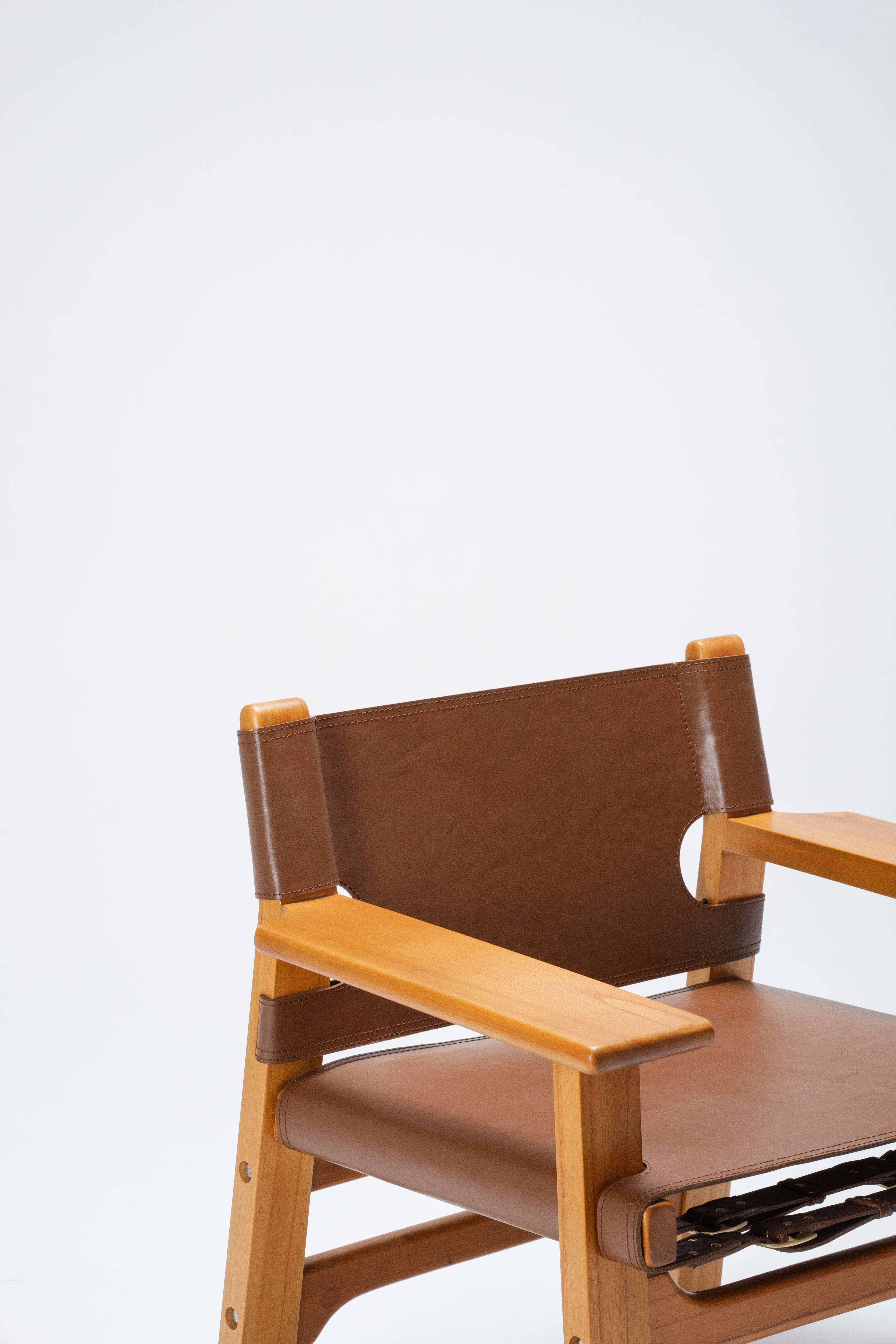 Castille Relaxing Armchair - brown leather armchair - Larkwood Furniture