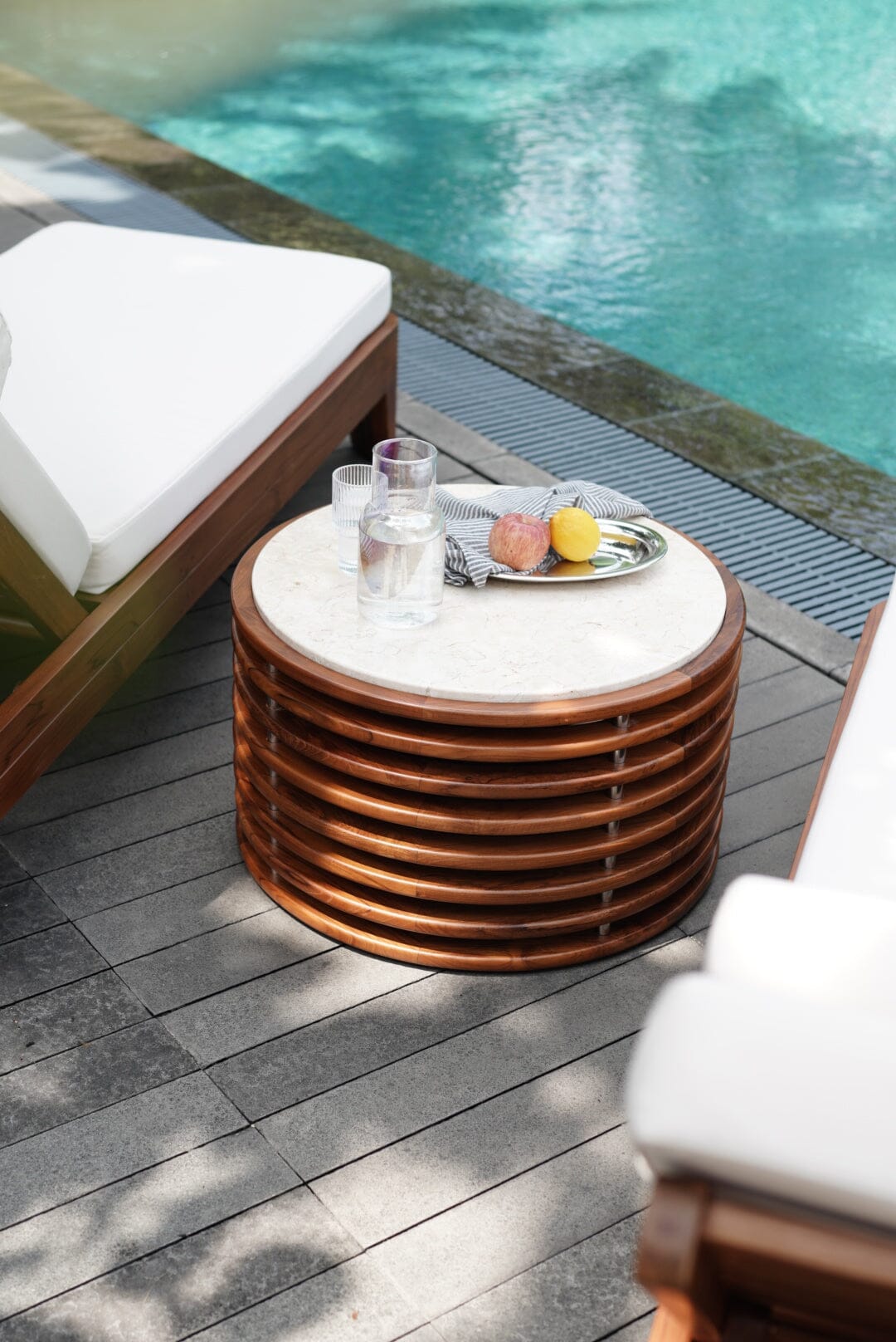Catania Marble Table - Outdoor Coffee Tables - Larkwood Furniture