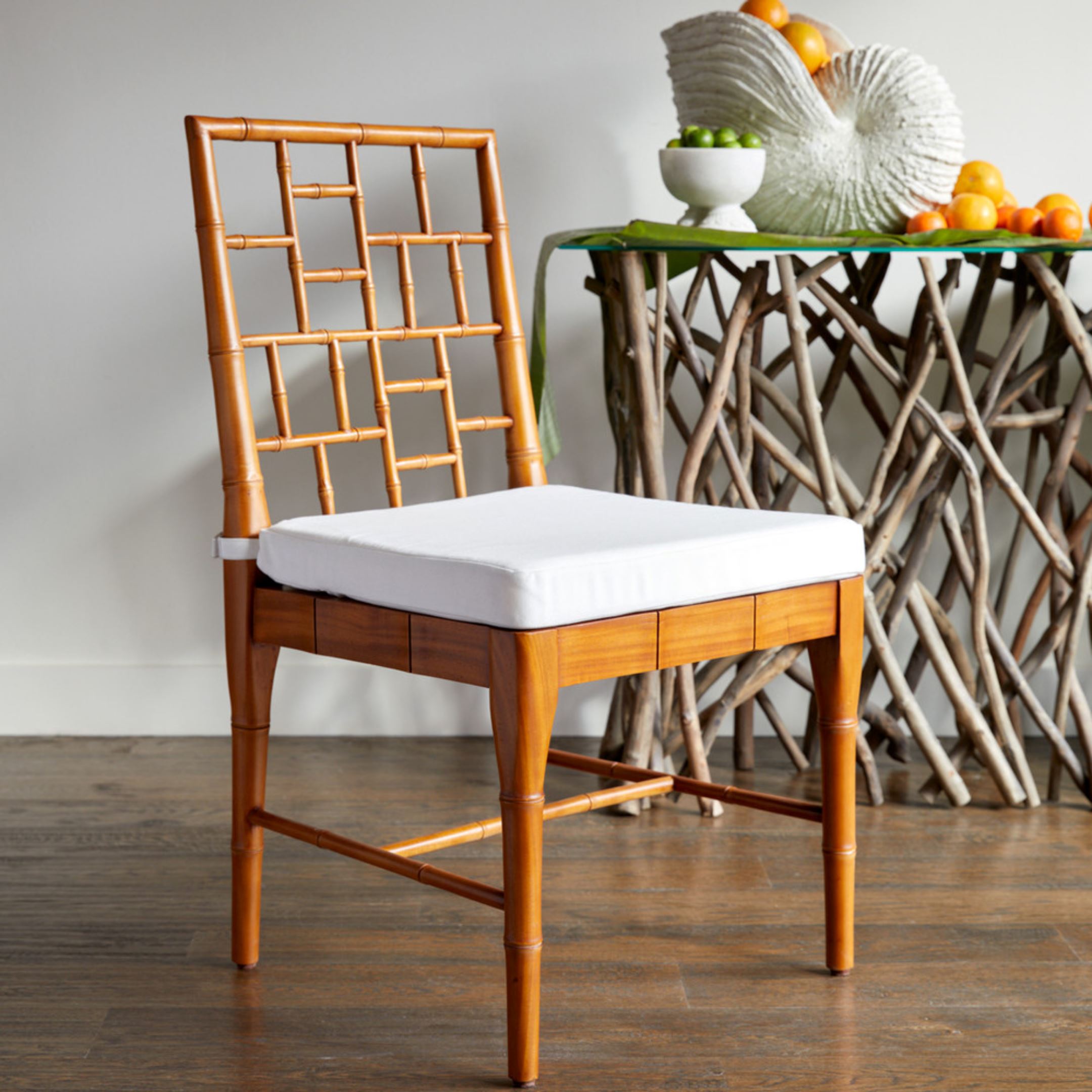 Chinese Chippendale Dining Chair - upholstered dining chair - Larkwood Furniture