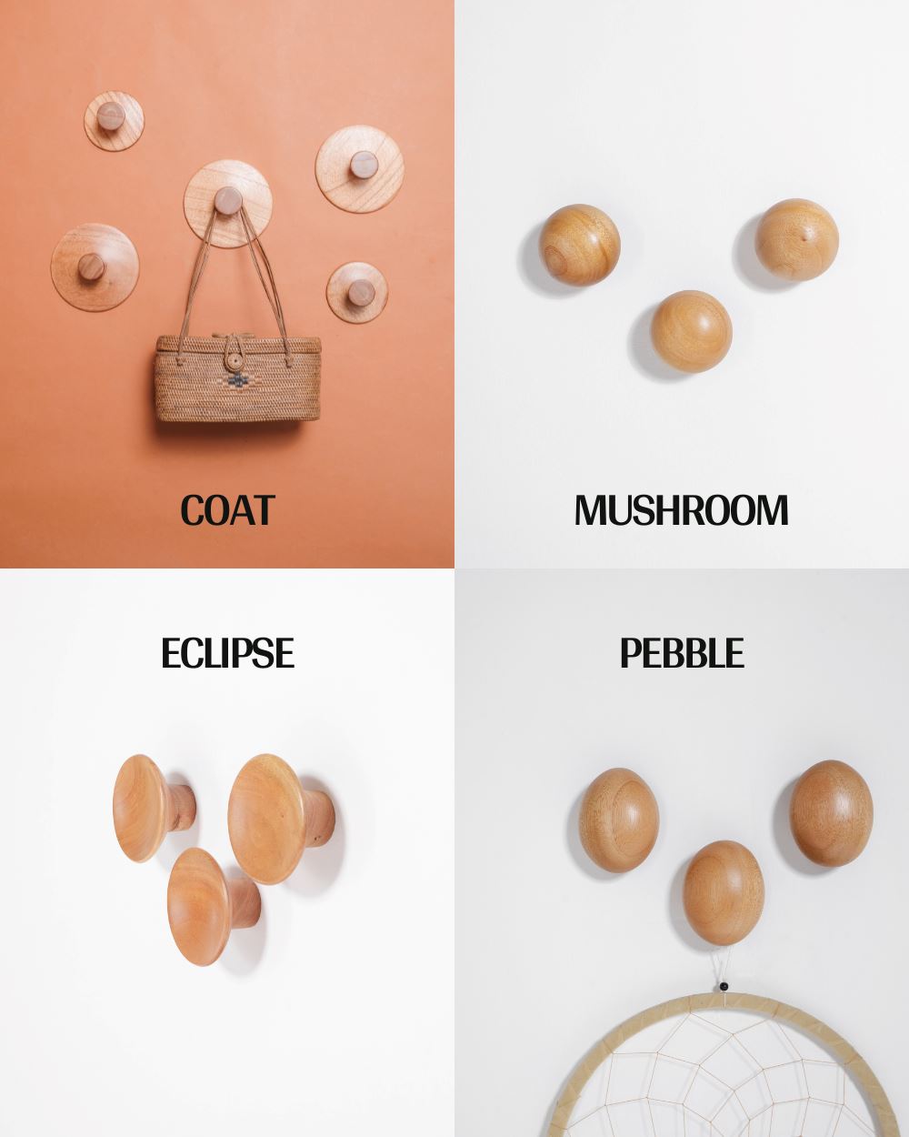 Wall Hook - coat hook wooden - Larkwood Furniture