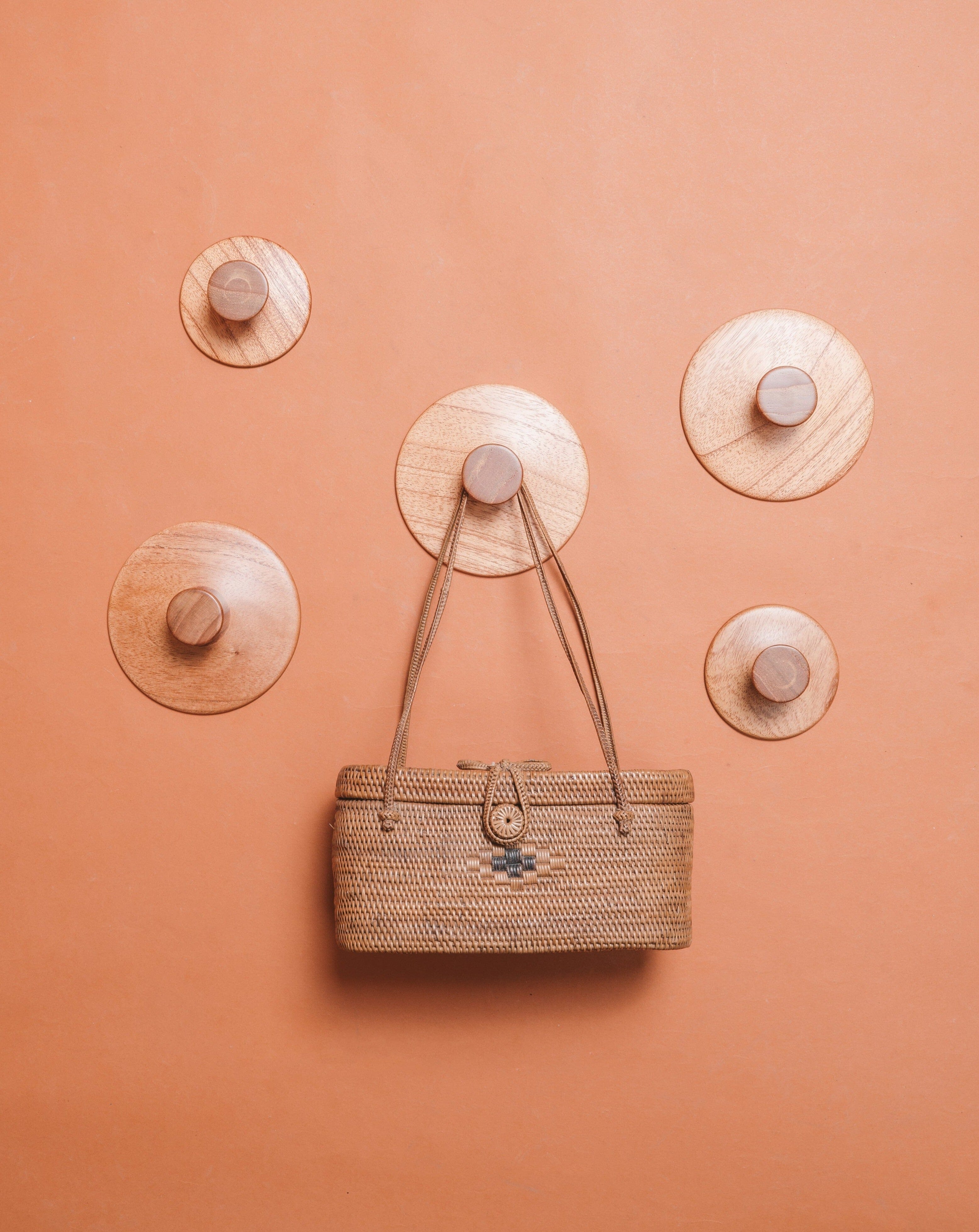 Wall Hook - natural wooden wall hook - Larkwood Furniture