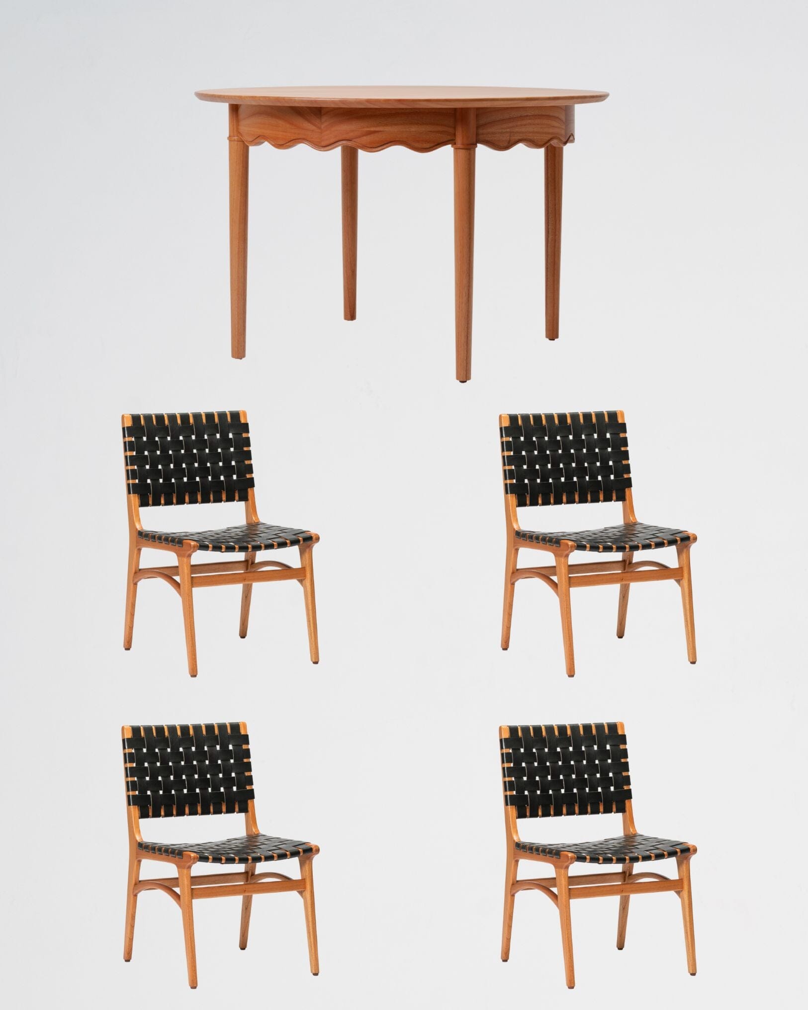 round dining table set of 4 chairs