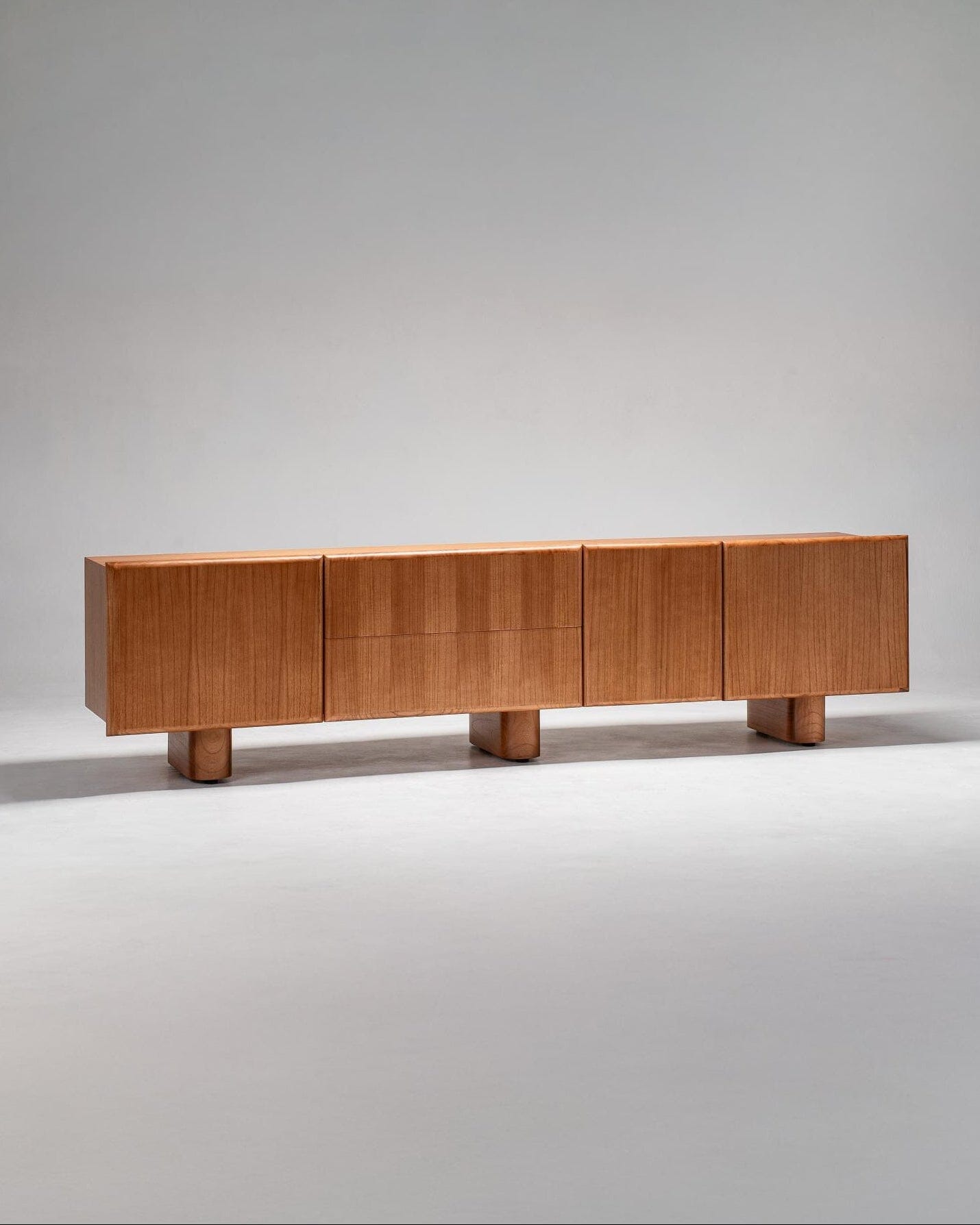 light wood entertainment unit