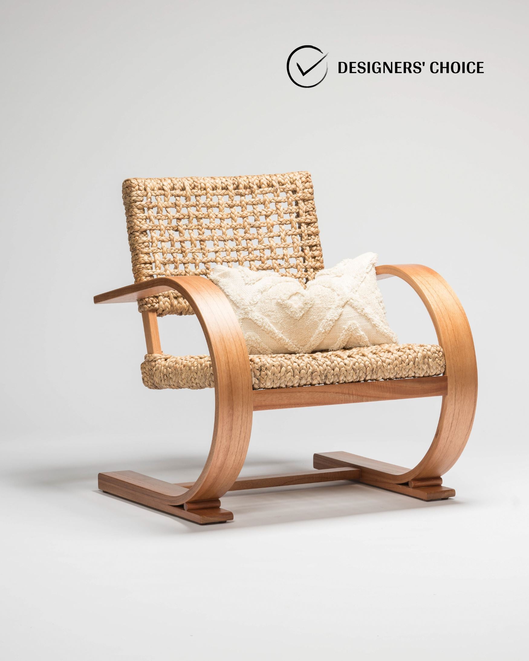 French Modernist Armchair - Wooden Armchair - Larkwood Furniture