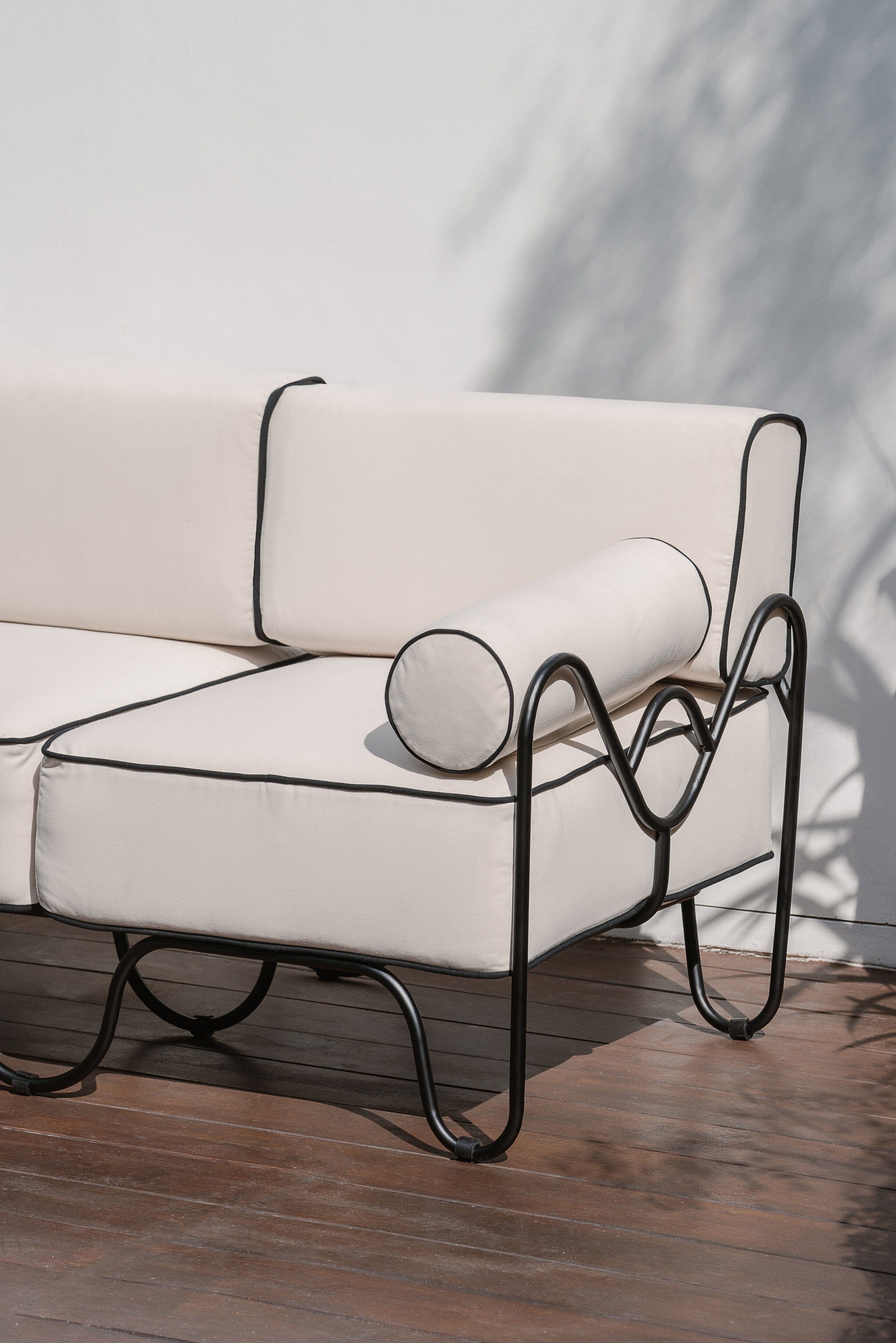 white outdoor pool furniture