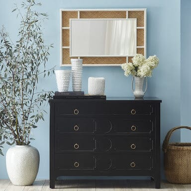 Hampton Mirror - rattan mirror - Larkwood Furniture