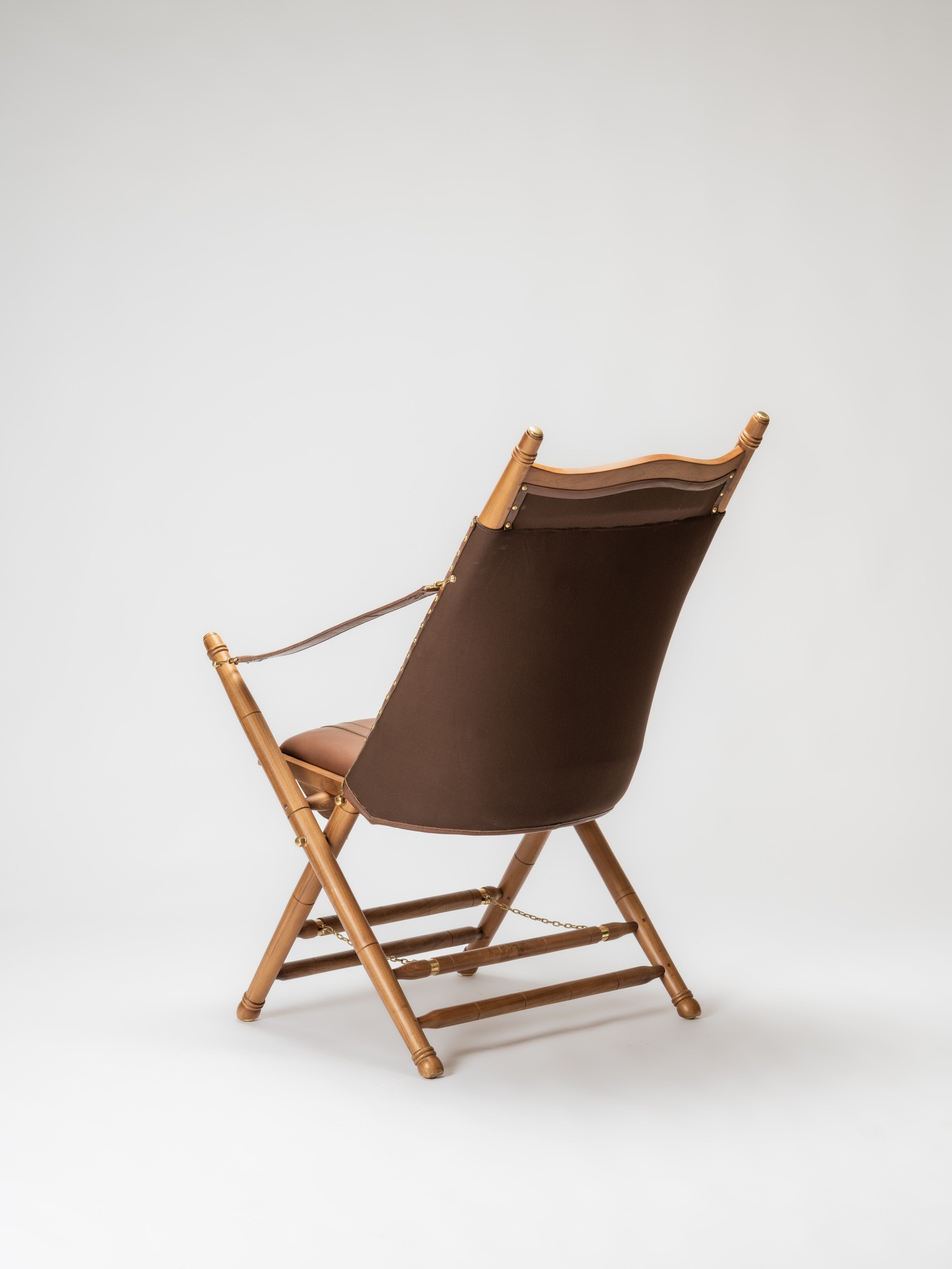 Hunter Safari - teak arm chairs - Larkwood Furniture
