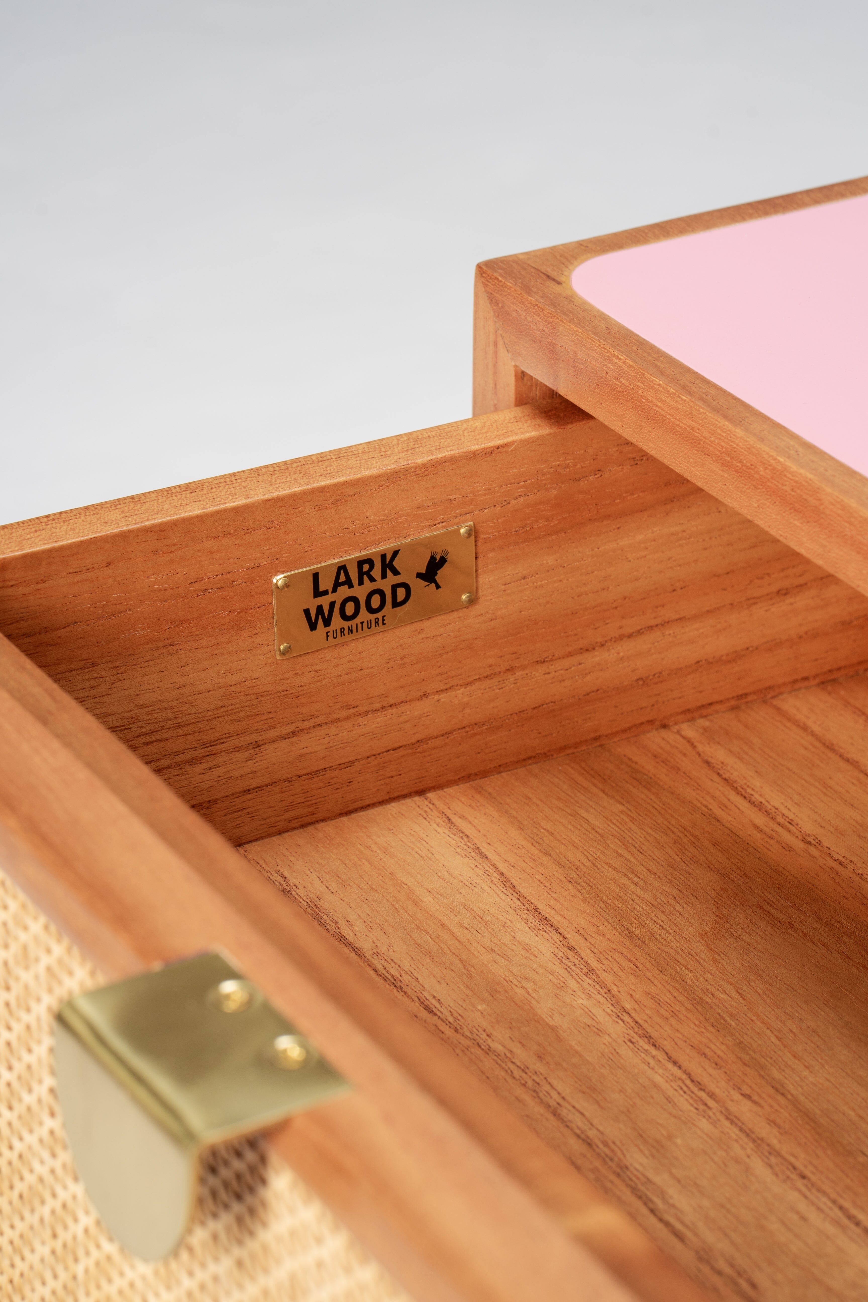 Lagos Bedside - storage drawers - Larkwood Furniture
