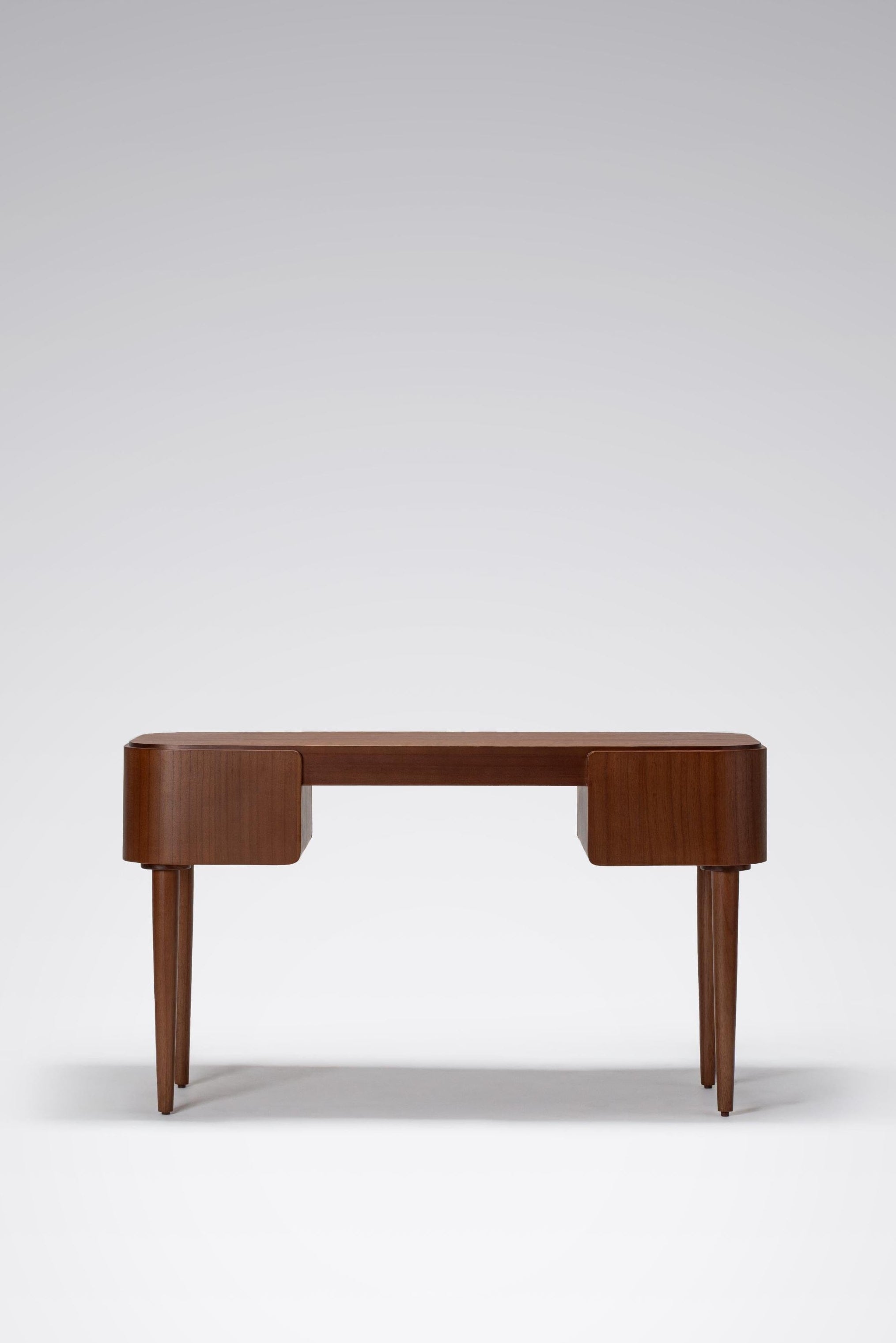 dark wooden desk