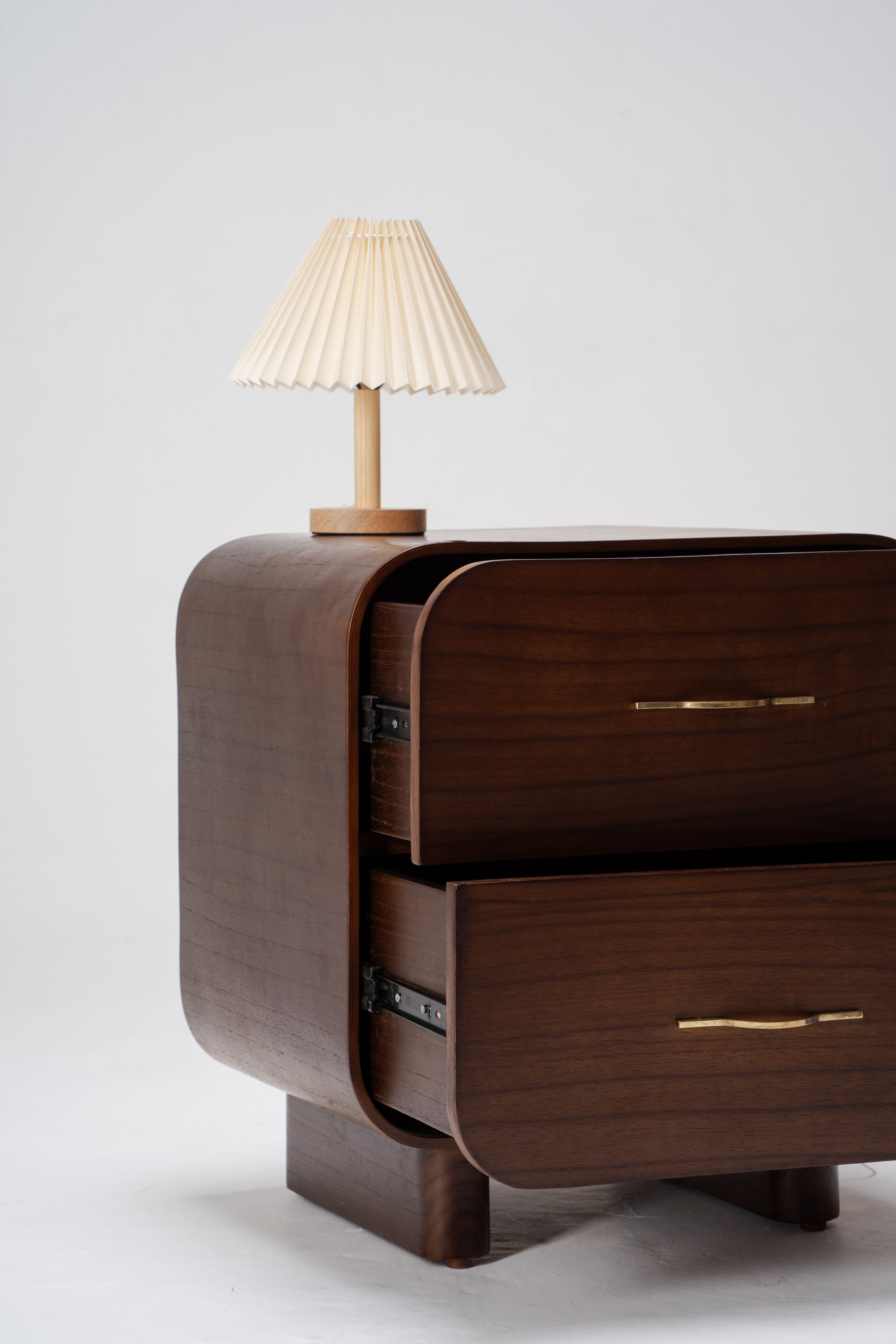Marguerite Bedside - Dark Wood Bedside Table - Larkwood Furniture
