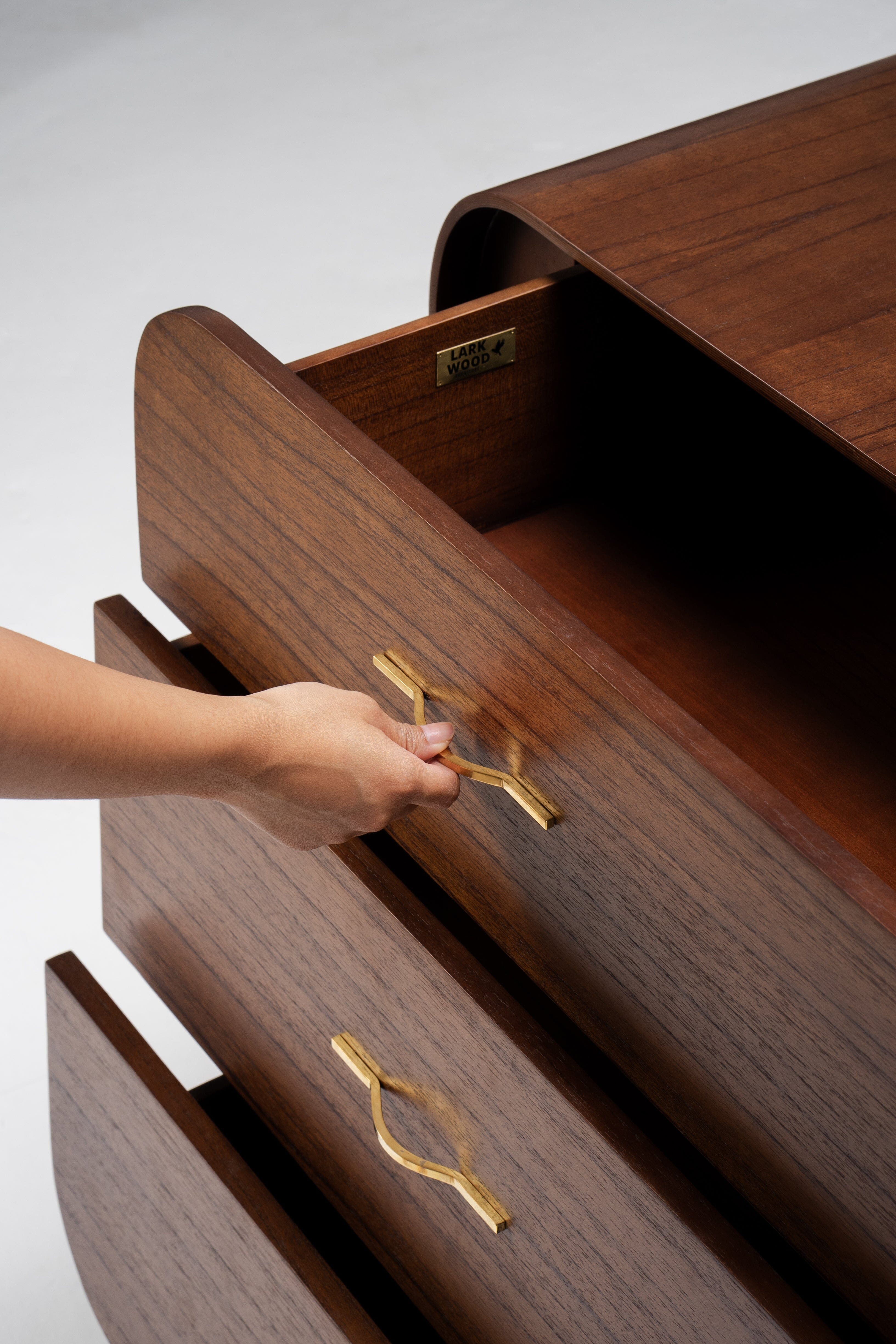 Marguerite Chest of Drawers - Dark Wood Storage - Larkwood Furniture