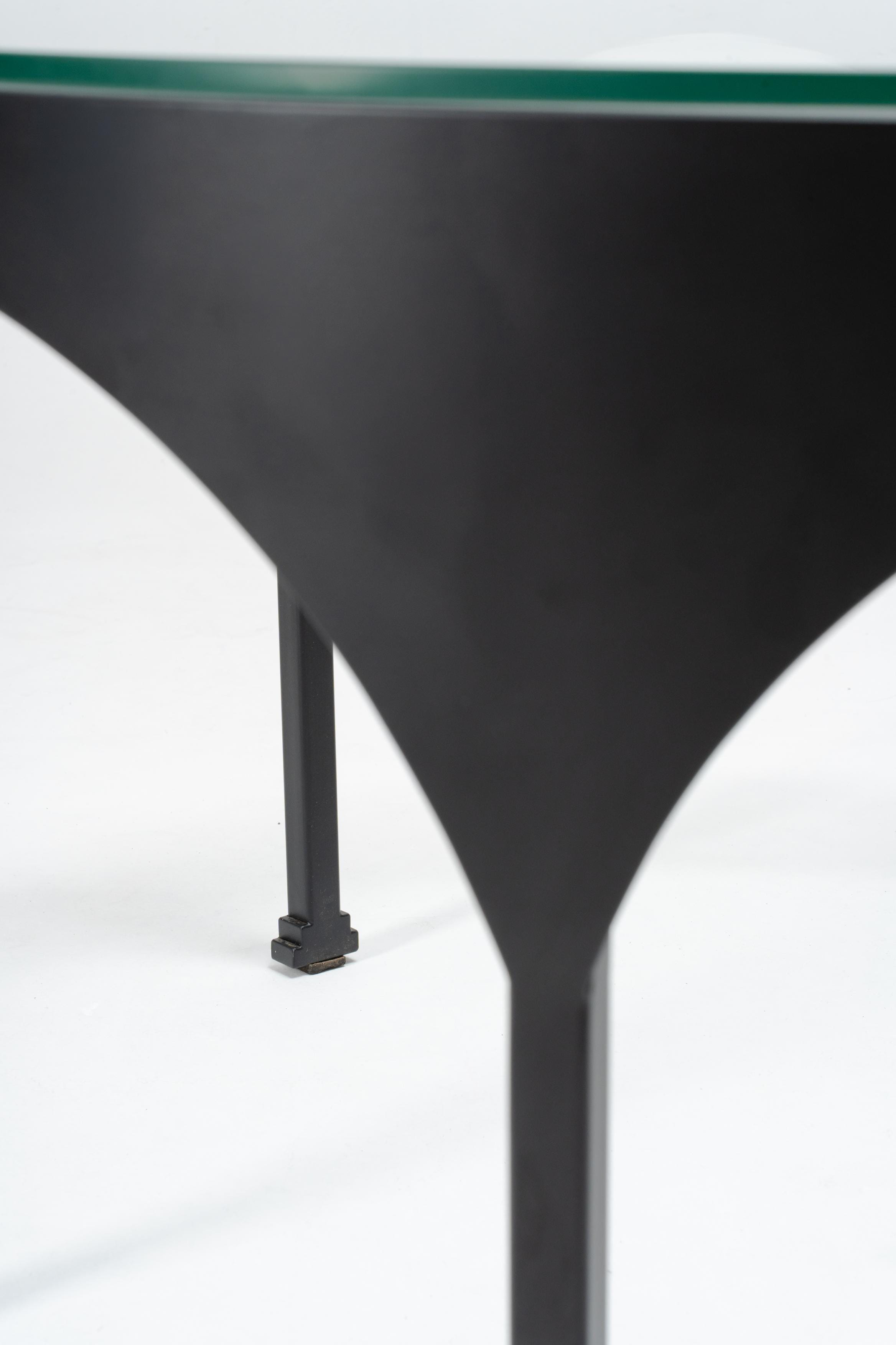 coffee table outdoor, black powder coated, waterproof