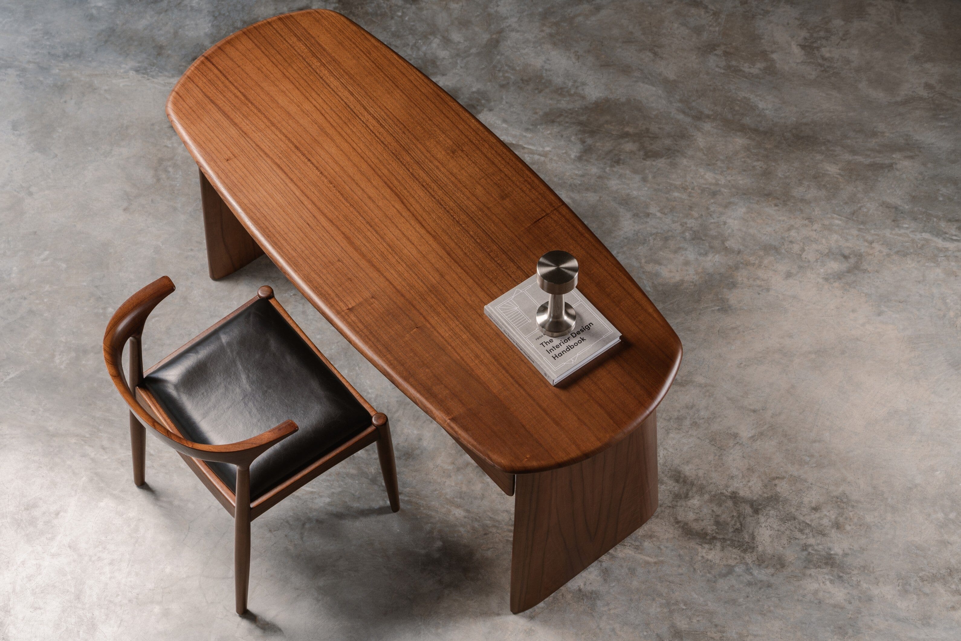 home office desk, solid wood top desk with drawers