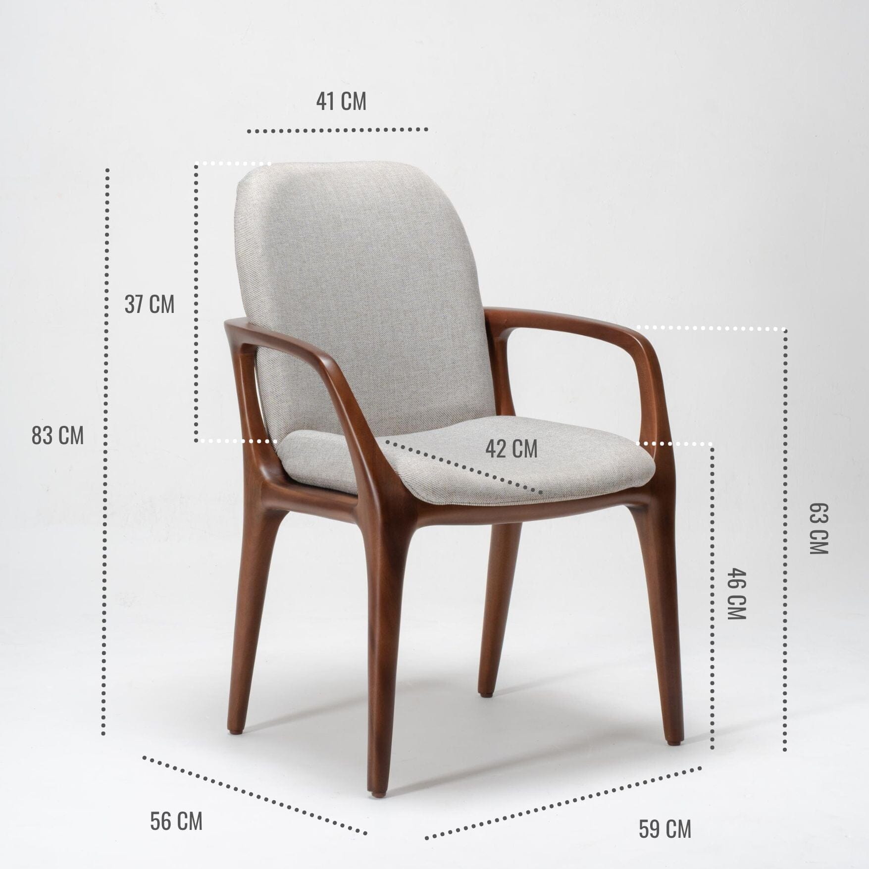 dining room chair dimensions