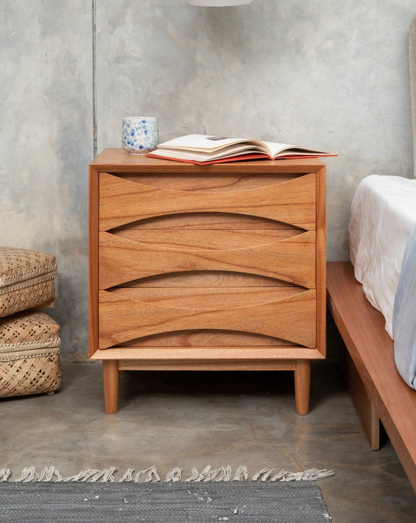 Pamplona Bedside - Wooden Bedside Table - Larkwood Furniture