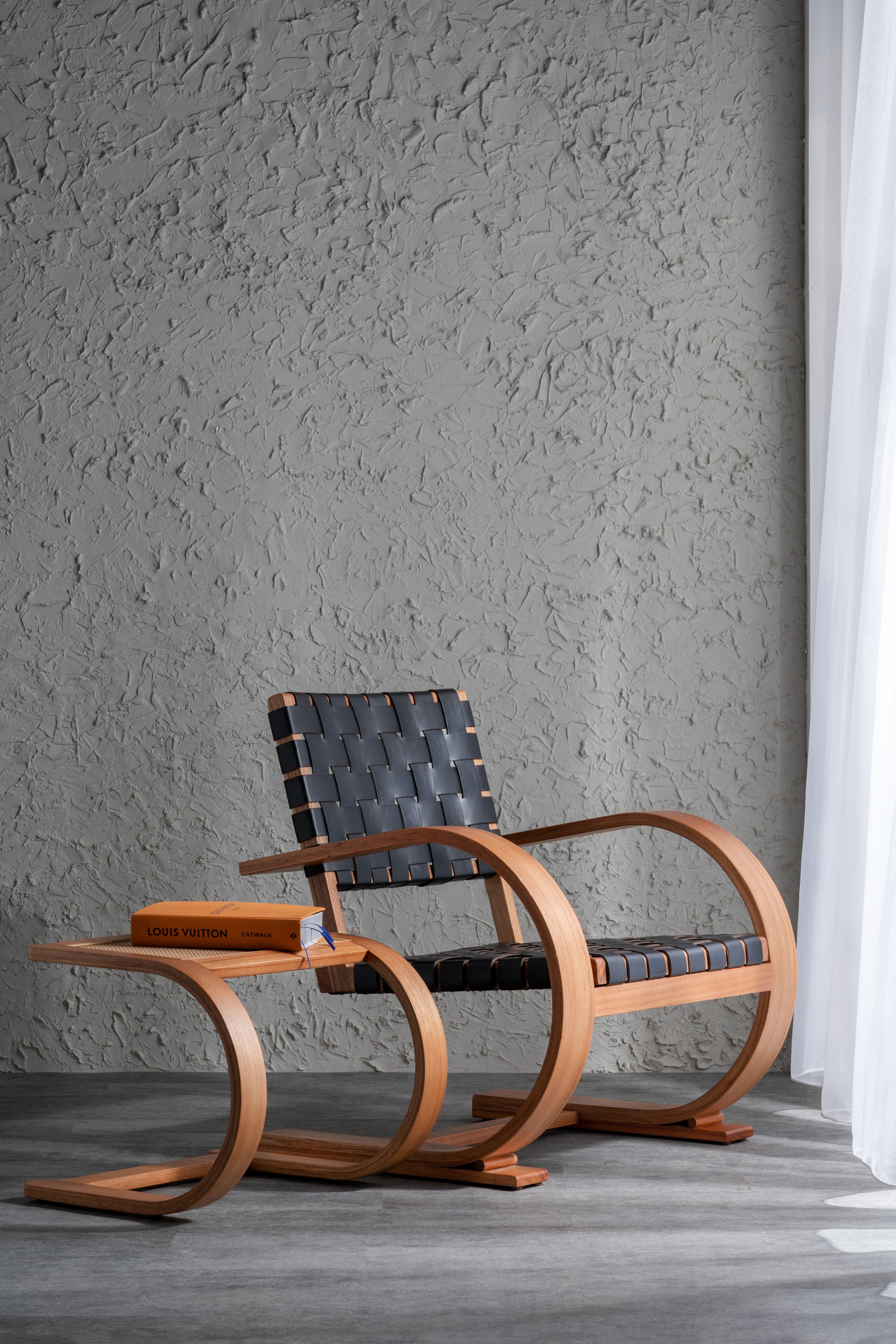 Parisian Side Table - footstool natural wood - Larkwood Furniture