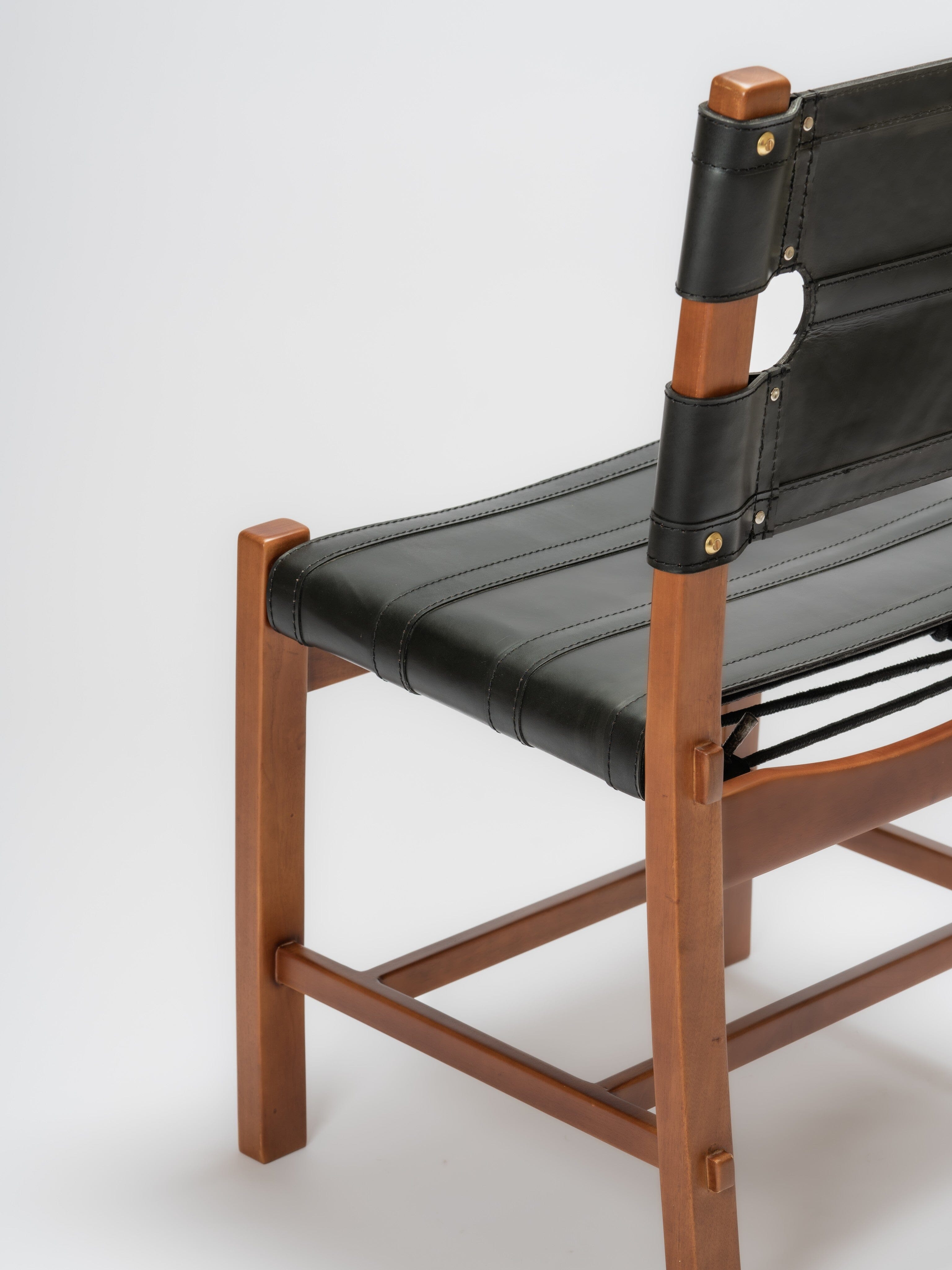 Royce Chair Full Grain - wooden chairs with leather - Larkwood Furniture