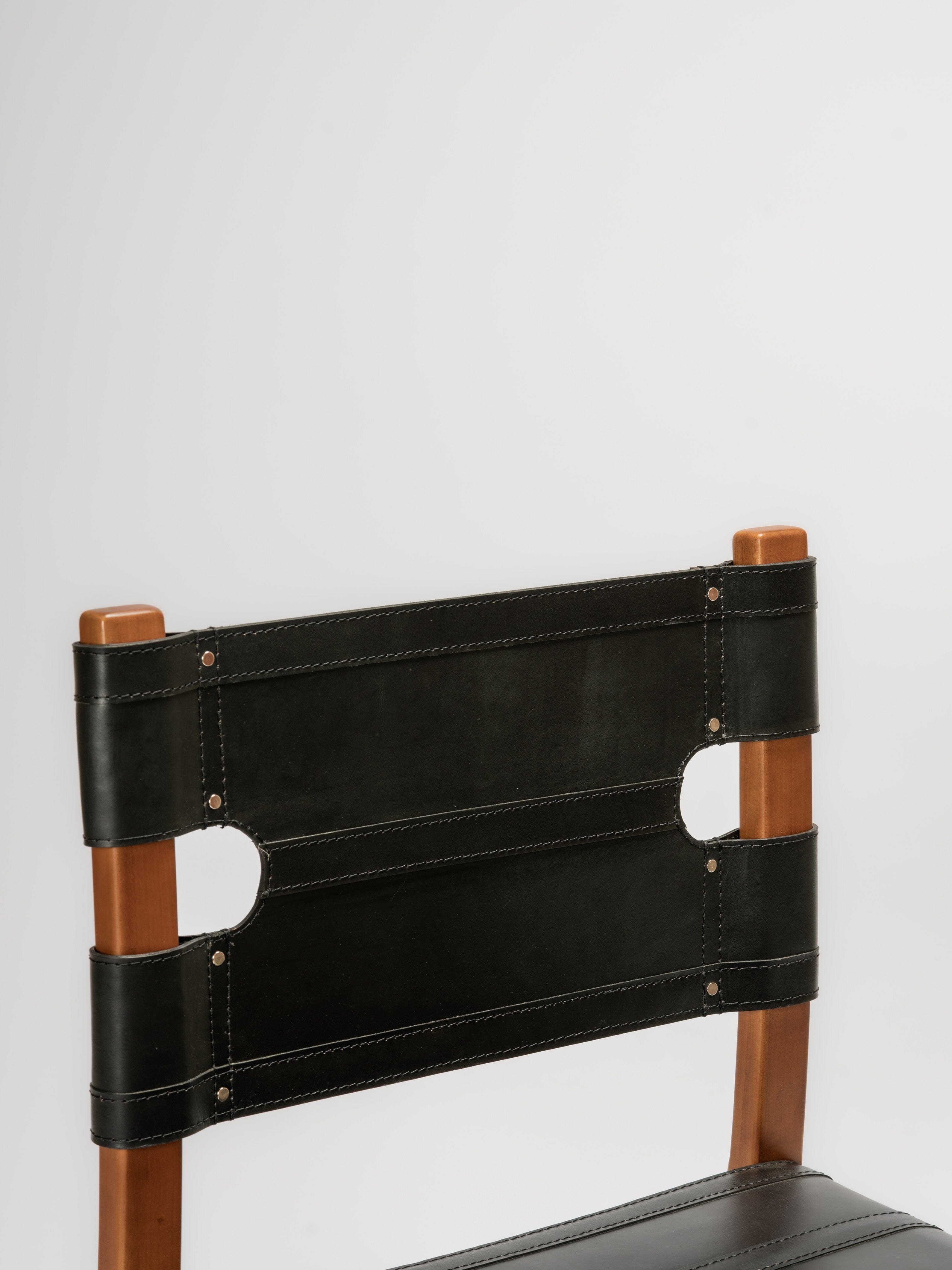 Royce Chair Full Grain - mahogany leather chairs - Larkwood Furniture