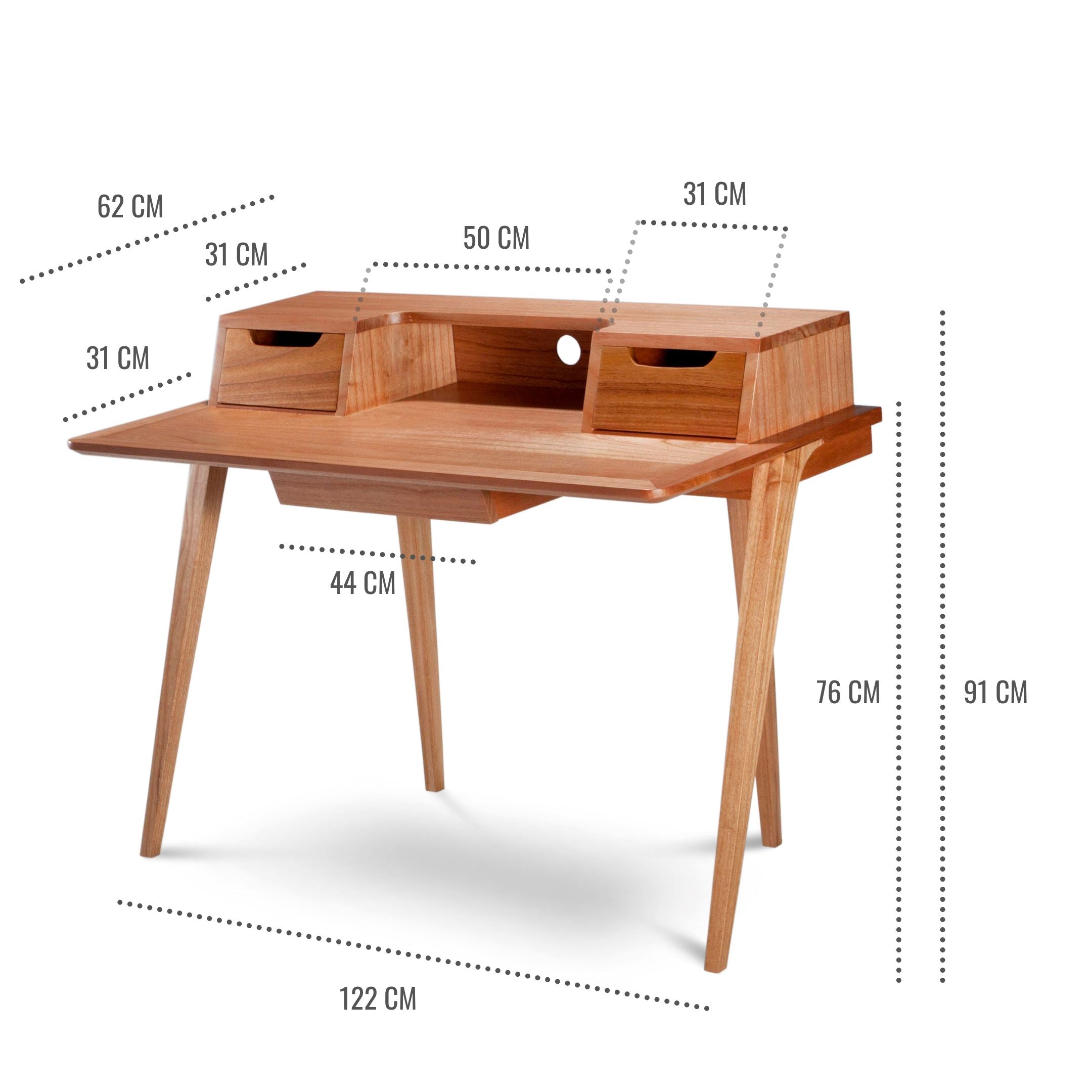 Royce Wooden Desk - wood tables - Larkwood Furniture