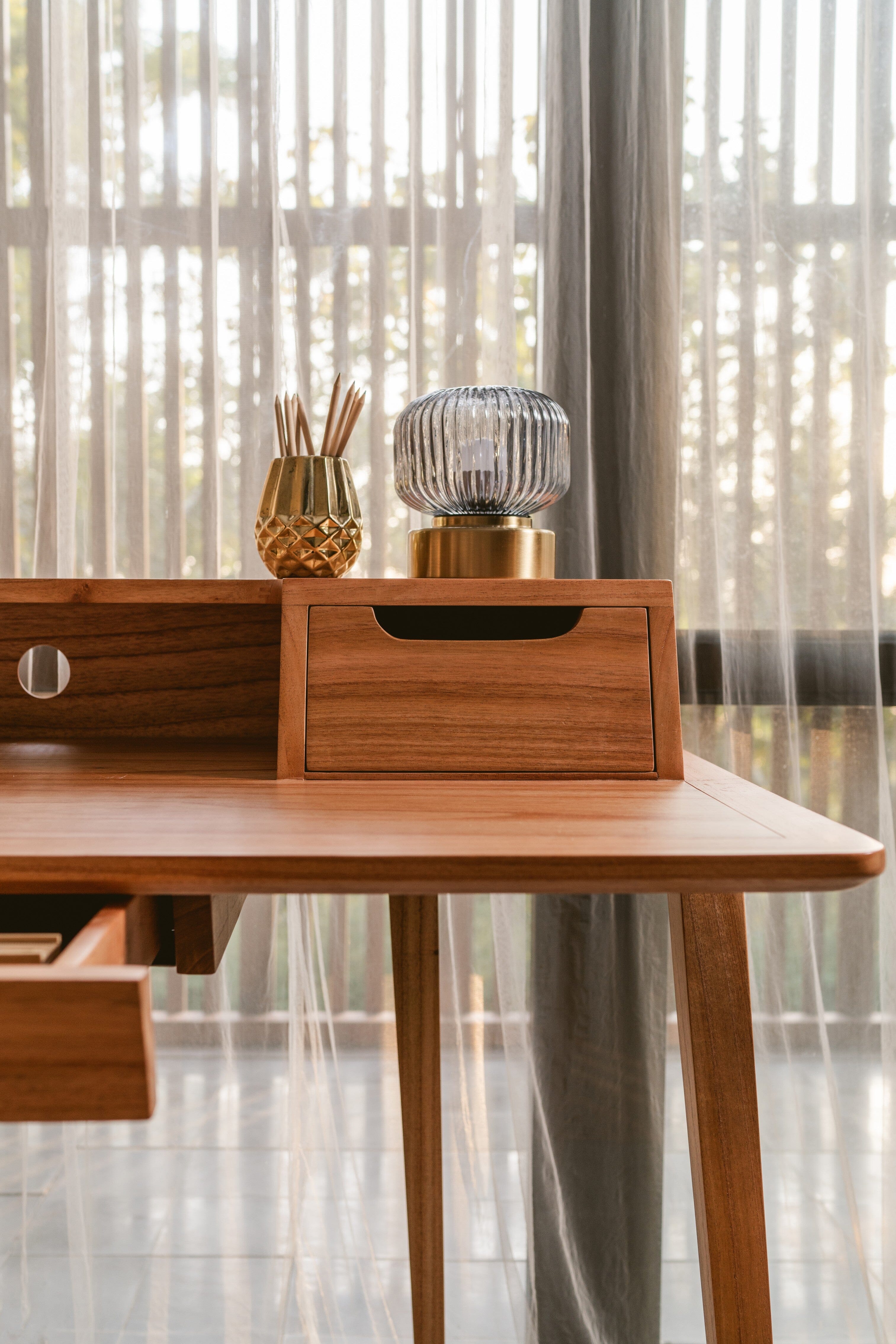 Royce Wooden Desk -solid wood desk - Larkwood Furniture