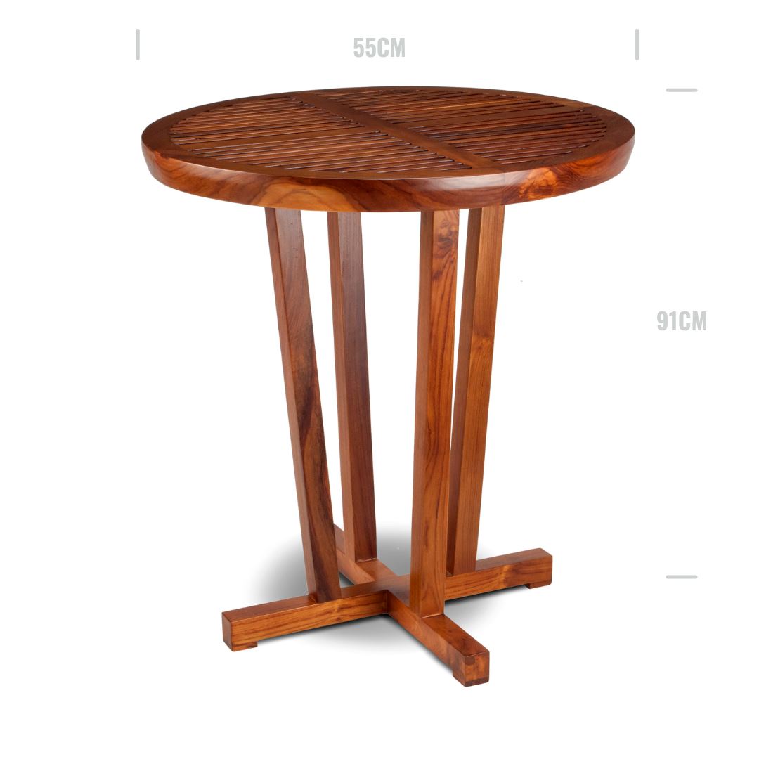 Sahani Outdoor Table - solid wood dining table outdoor - Larkwood Furniture