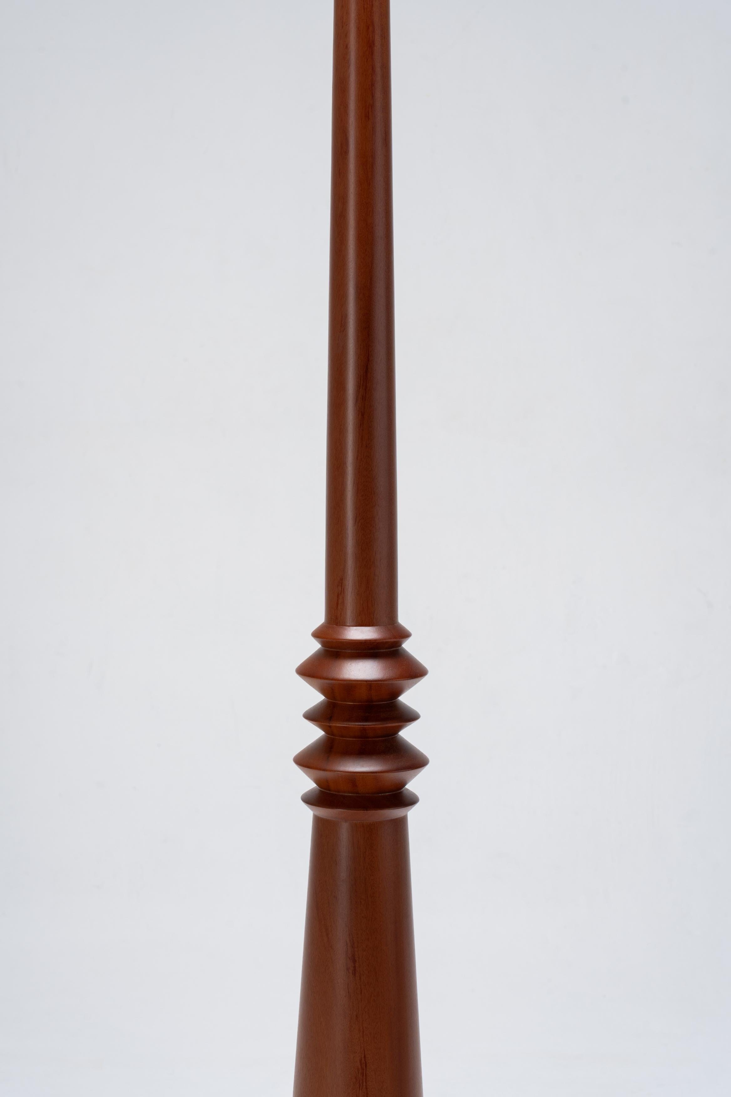 accent wooden floor lamp