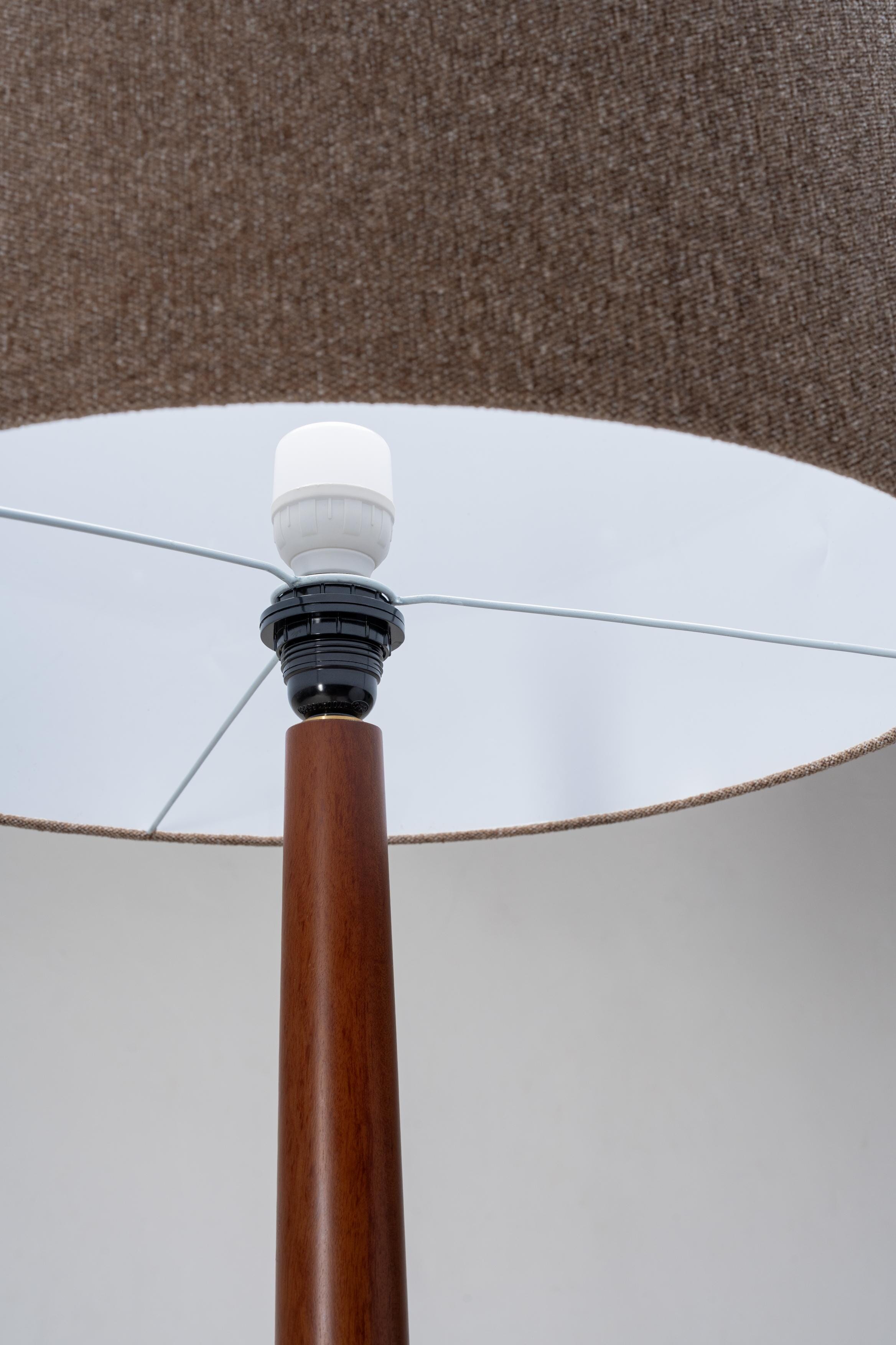 close up of floor lamp shade