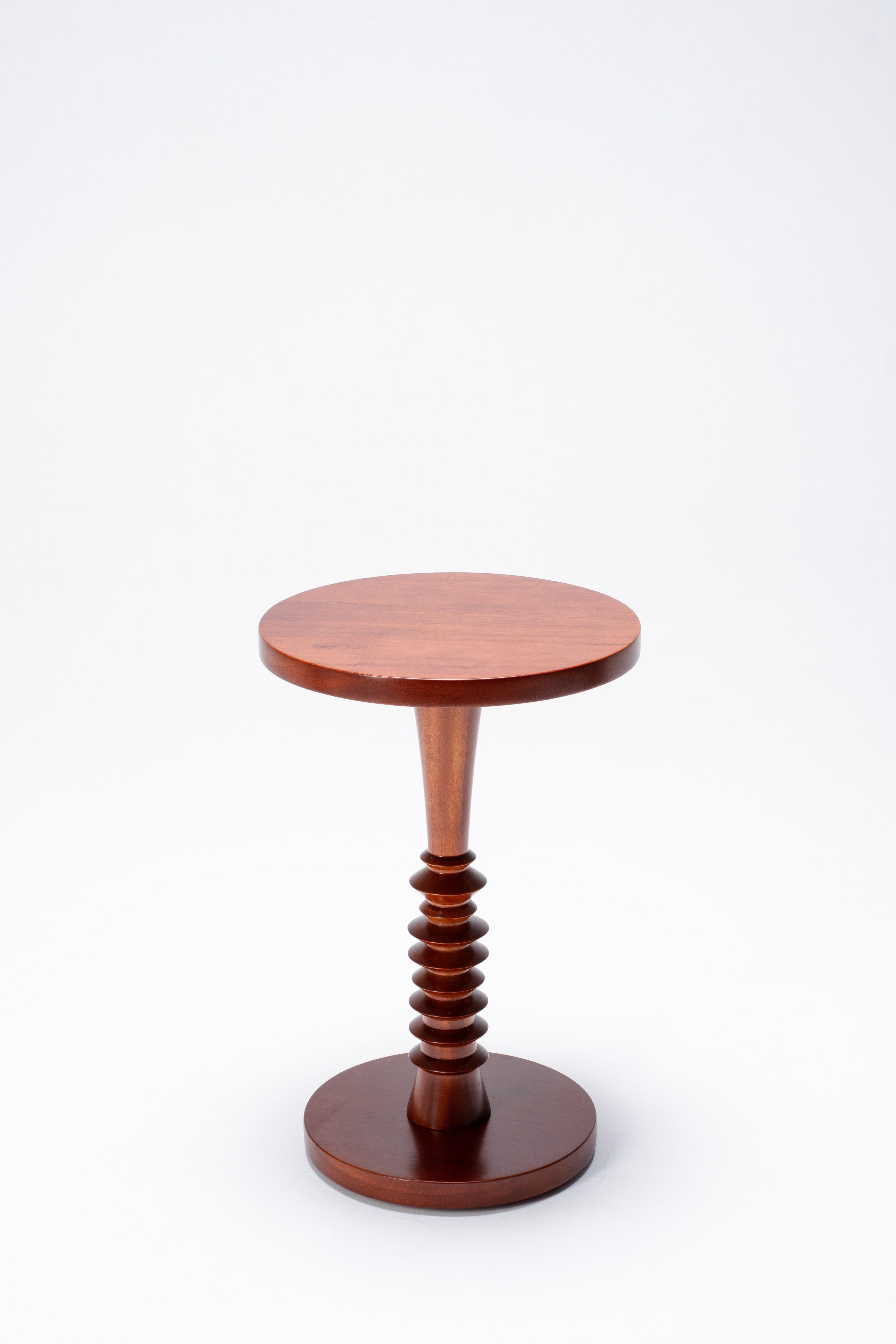 Round Wooden Side Table - Larkwood Furniture