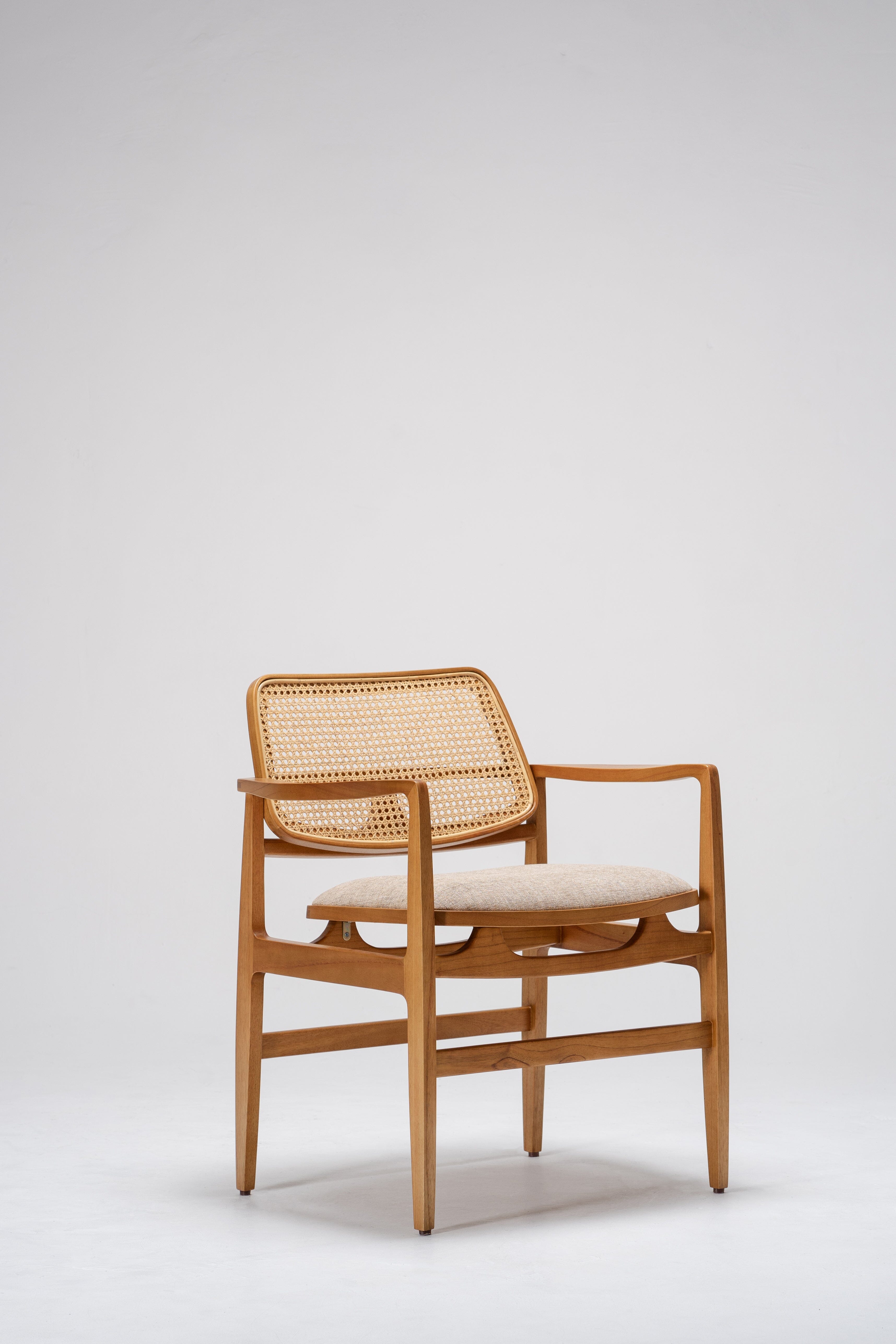 Sergio Accent Chair - upholstered rattan occasional chair - Larkwood Furniture