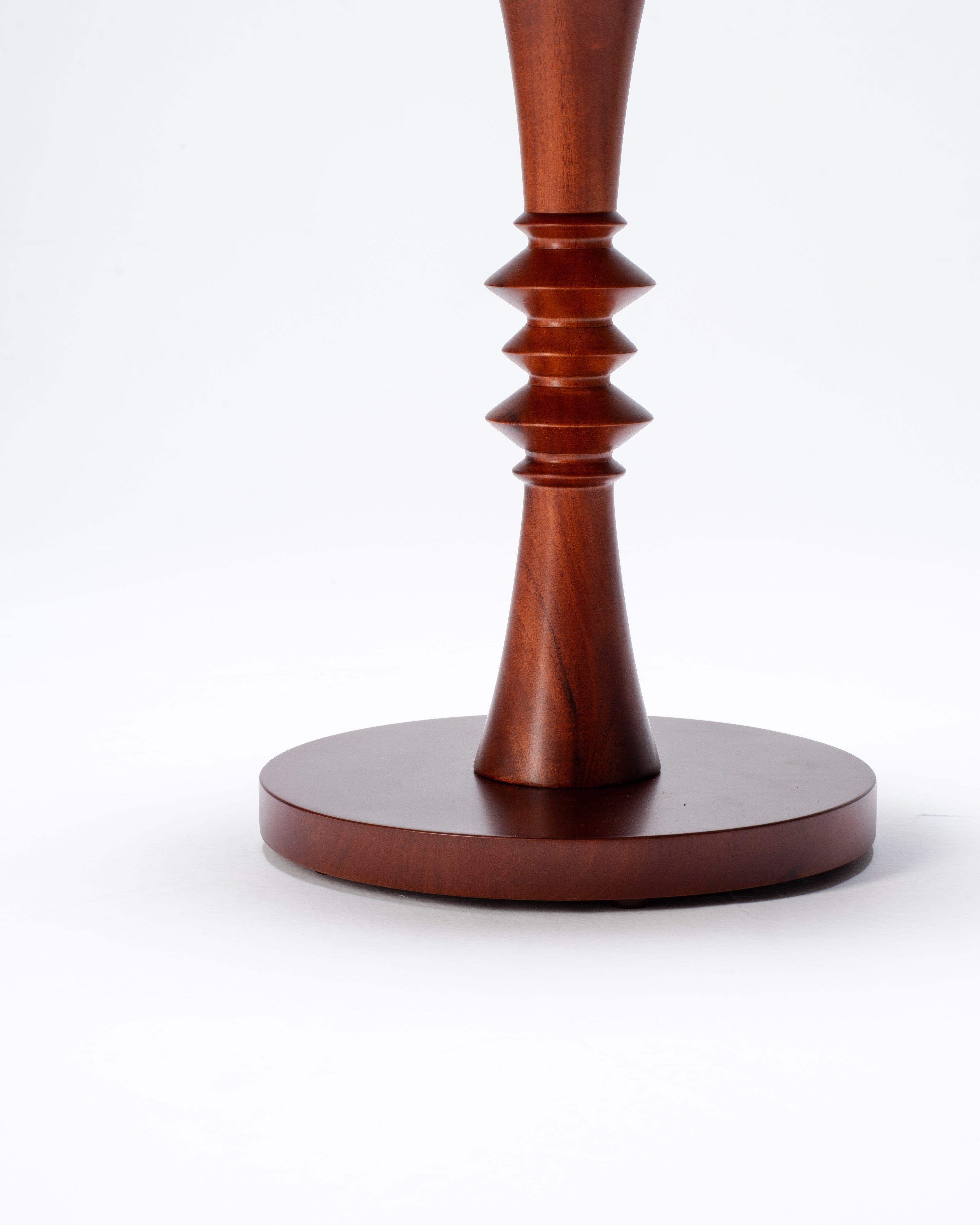 Round Wood Side Table - Larkwood Furniture