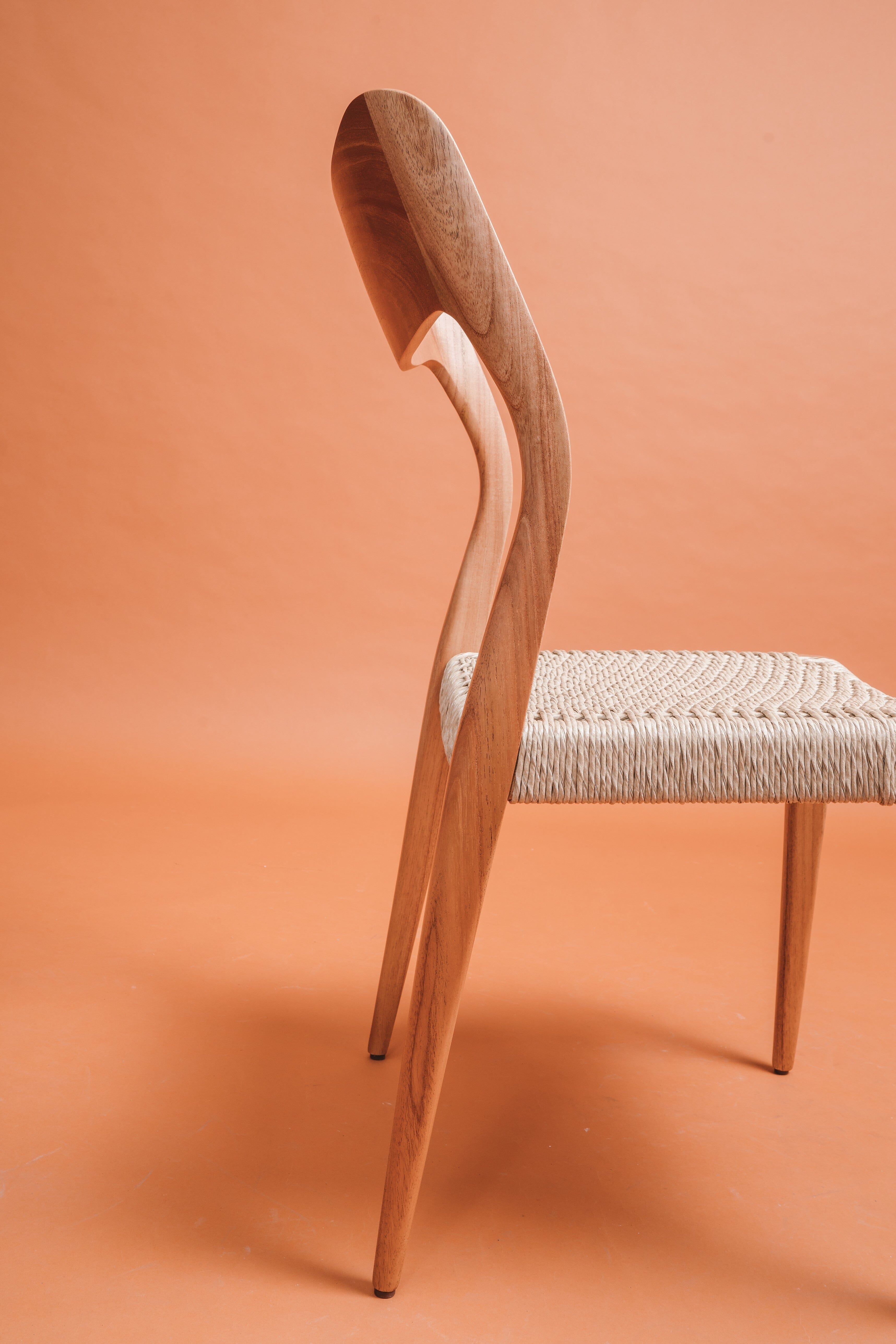 St Claire Chair - mindi solid wood - Larkwood Furniture