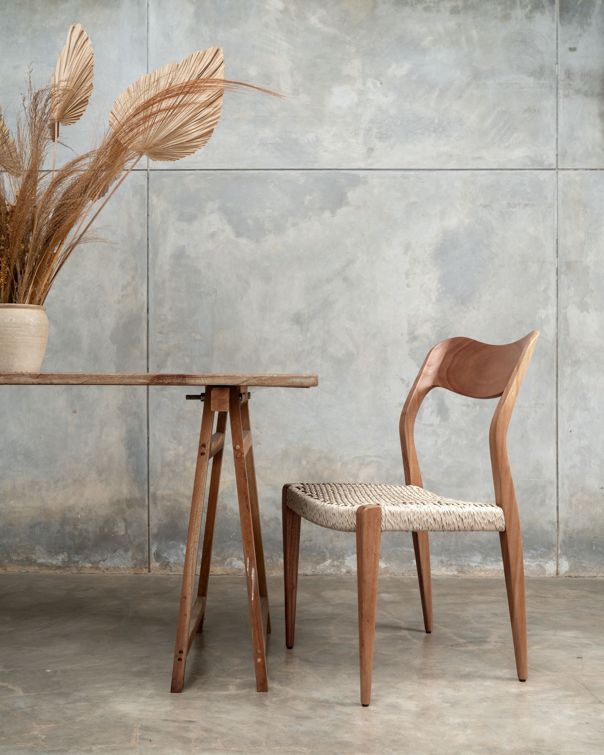 St Claire Chair - wooden chairs rattan - Larkwood Furniture