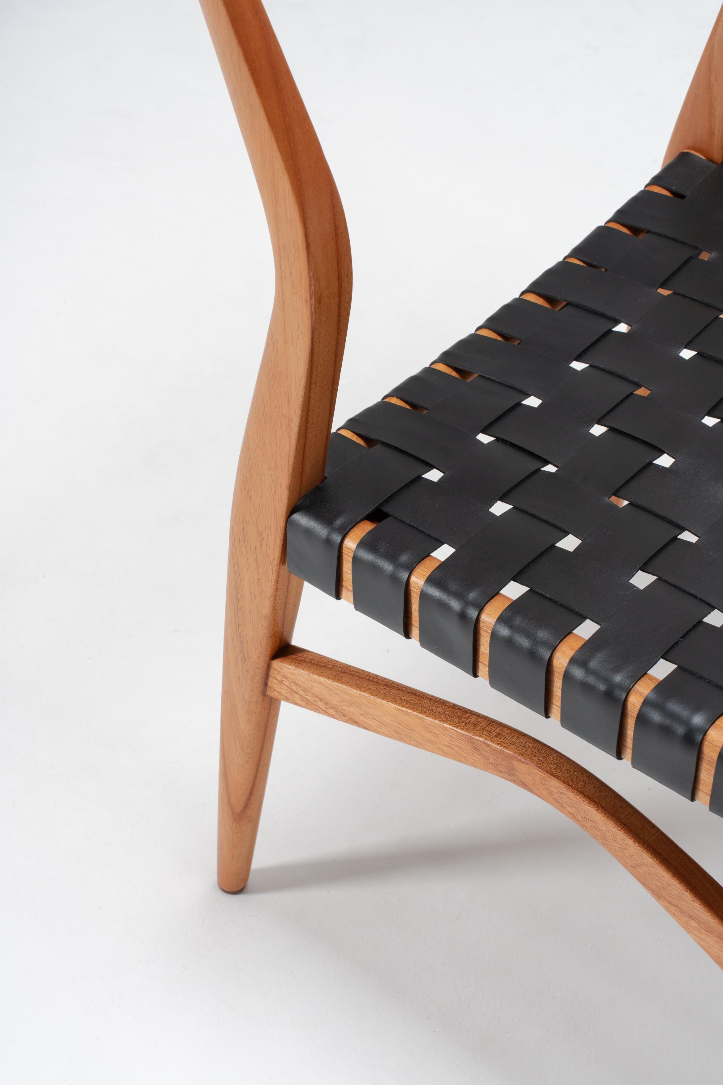 St. Claire Chair Leather Woven