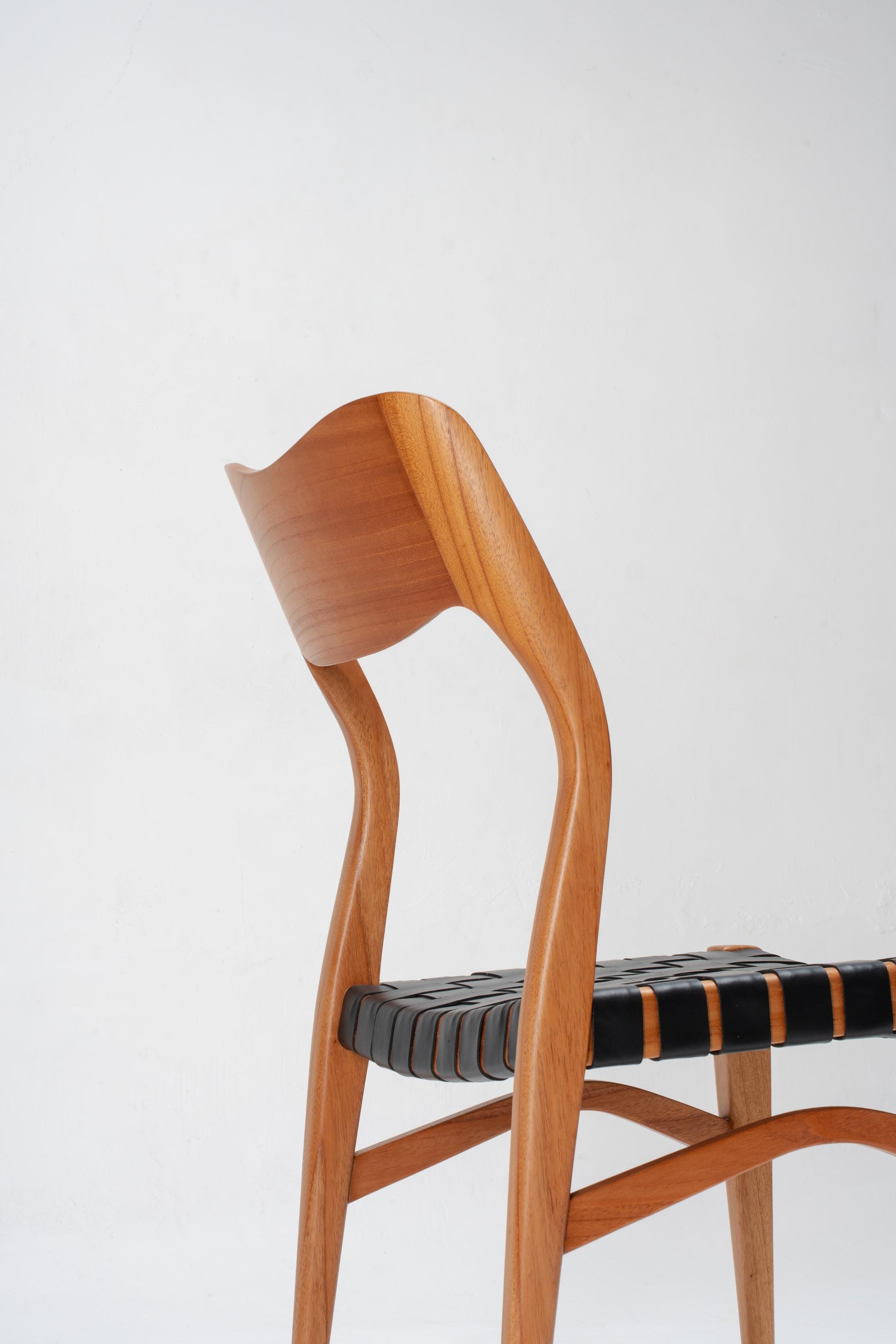 St. Claire Chair Leather Woven