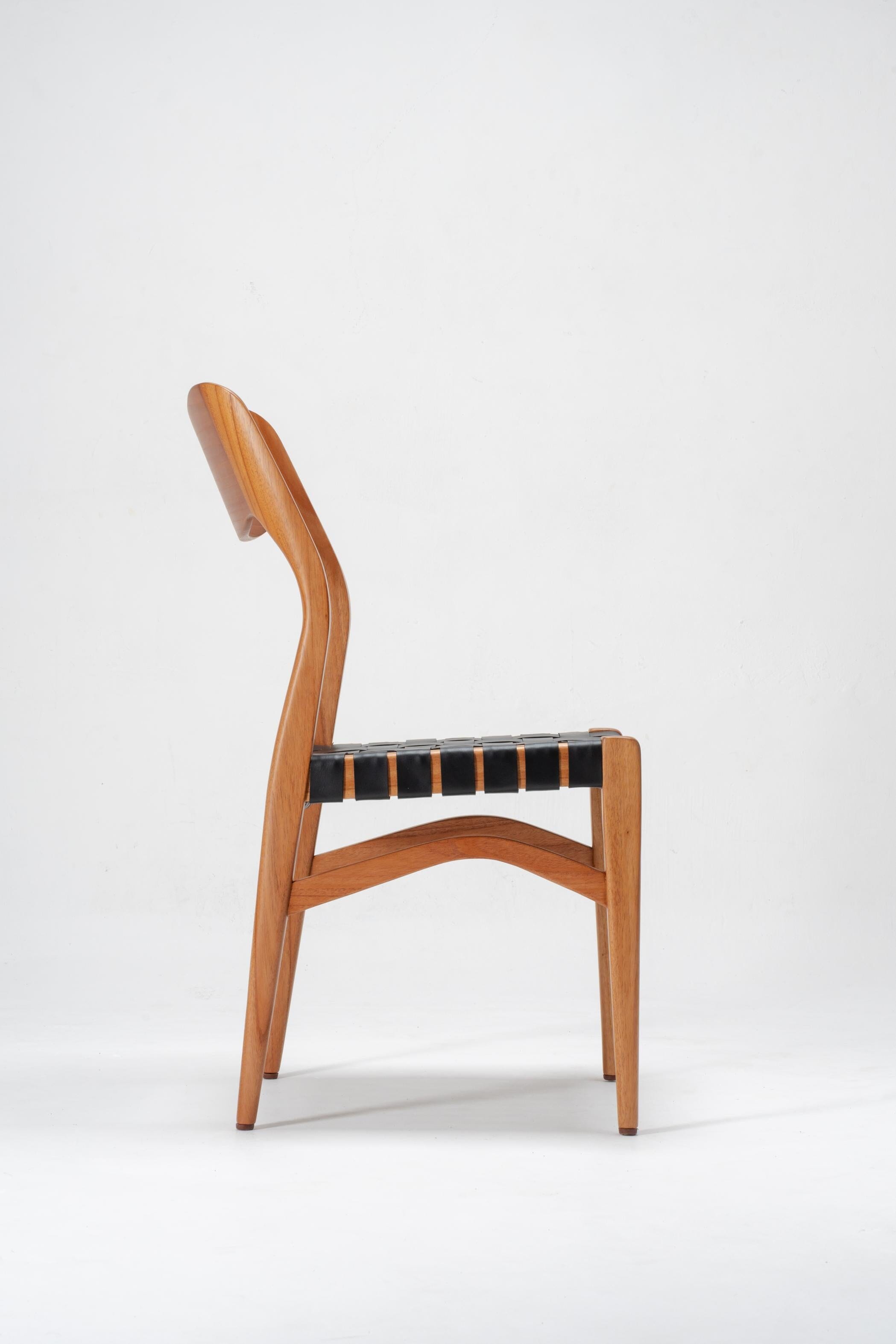 St. Claire Chair Leather Woven