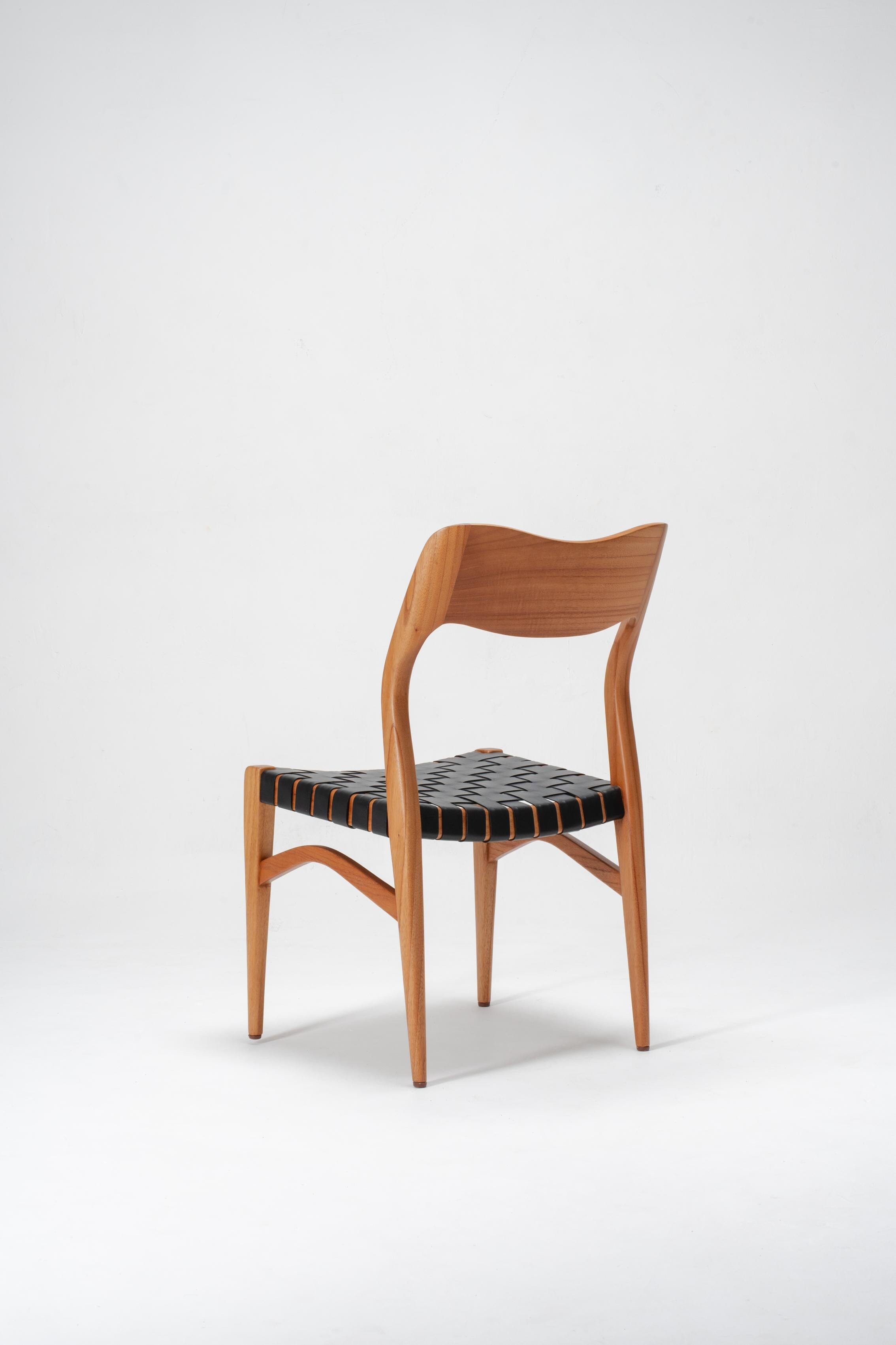 St. Claire Chair Leather Woven