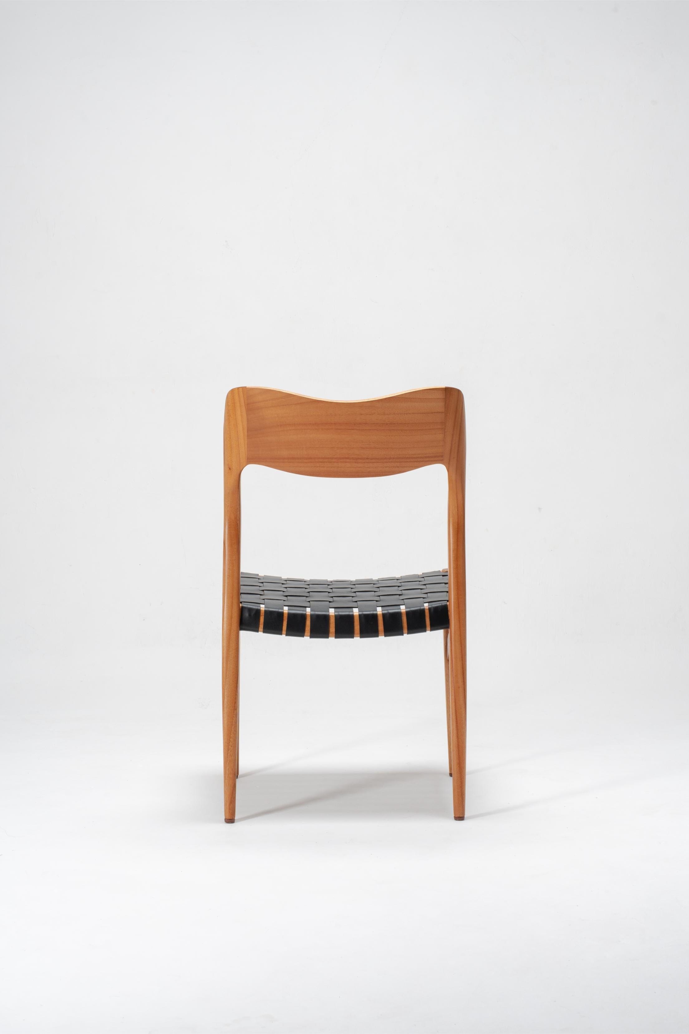 St. Claire Chair Leather Woven