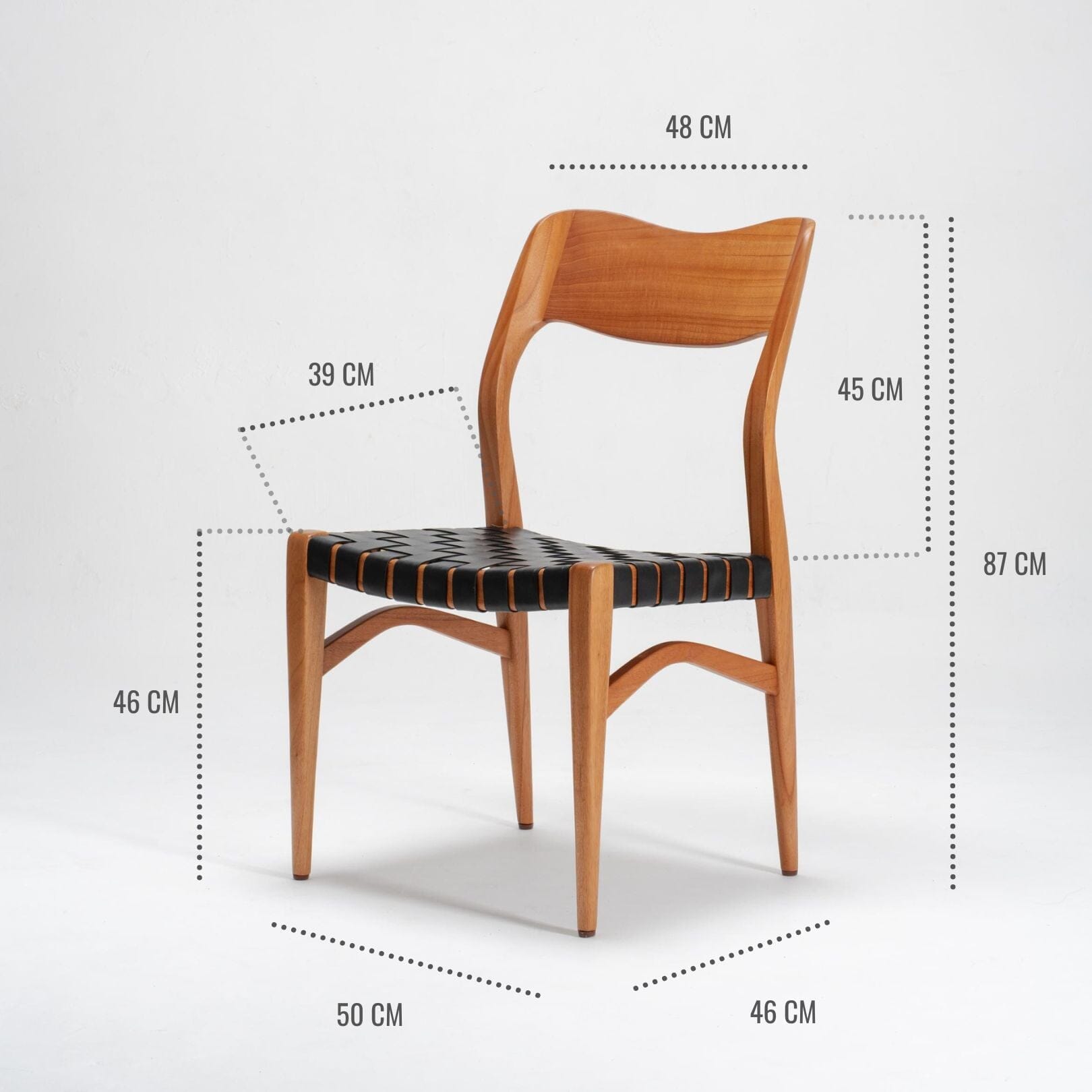 St. Claire Chair Leather Woven