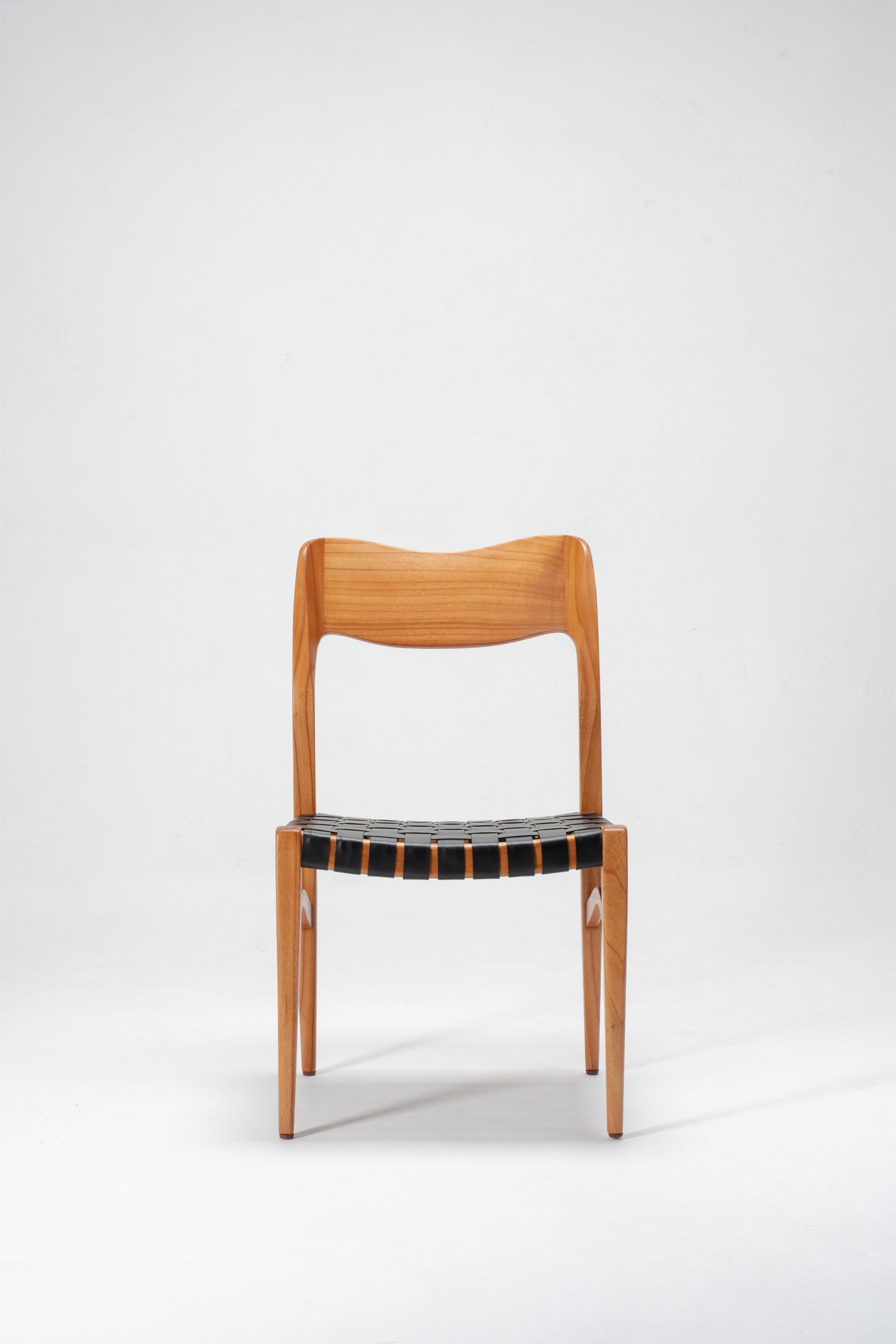 St. Claire Chair Leather Woven